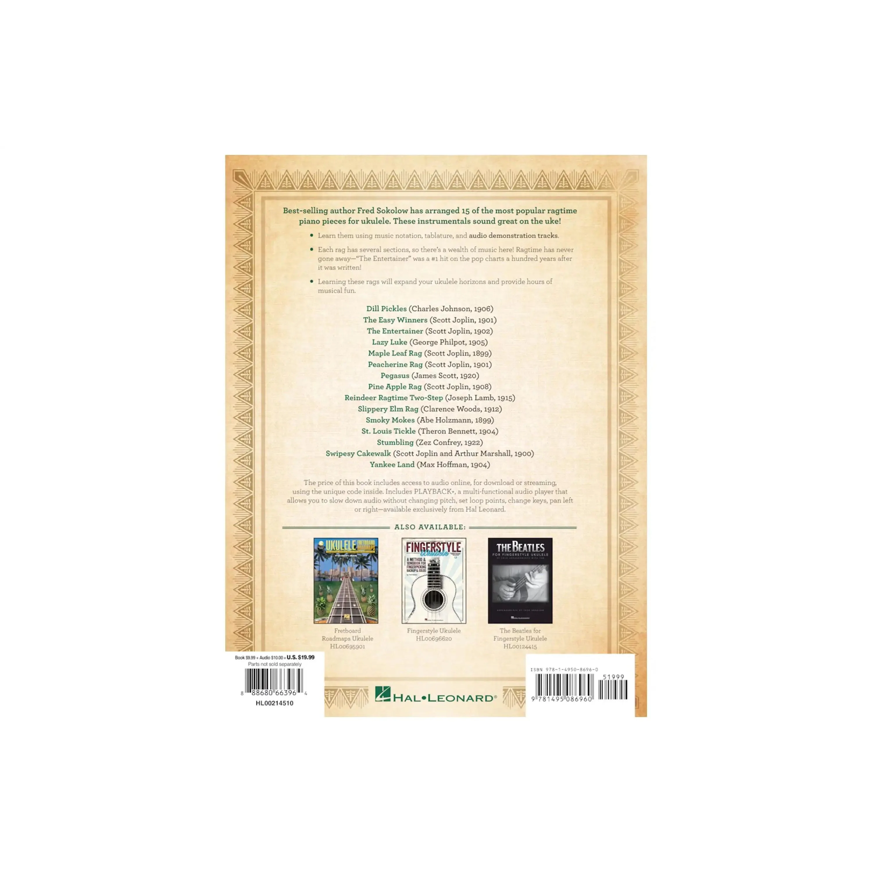 Ragtime Fingerstyle Ukulele 15 Classic Rags Arranged for Solo Ukulele - Image 5