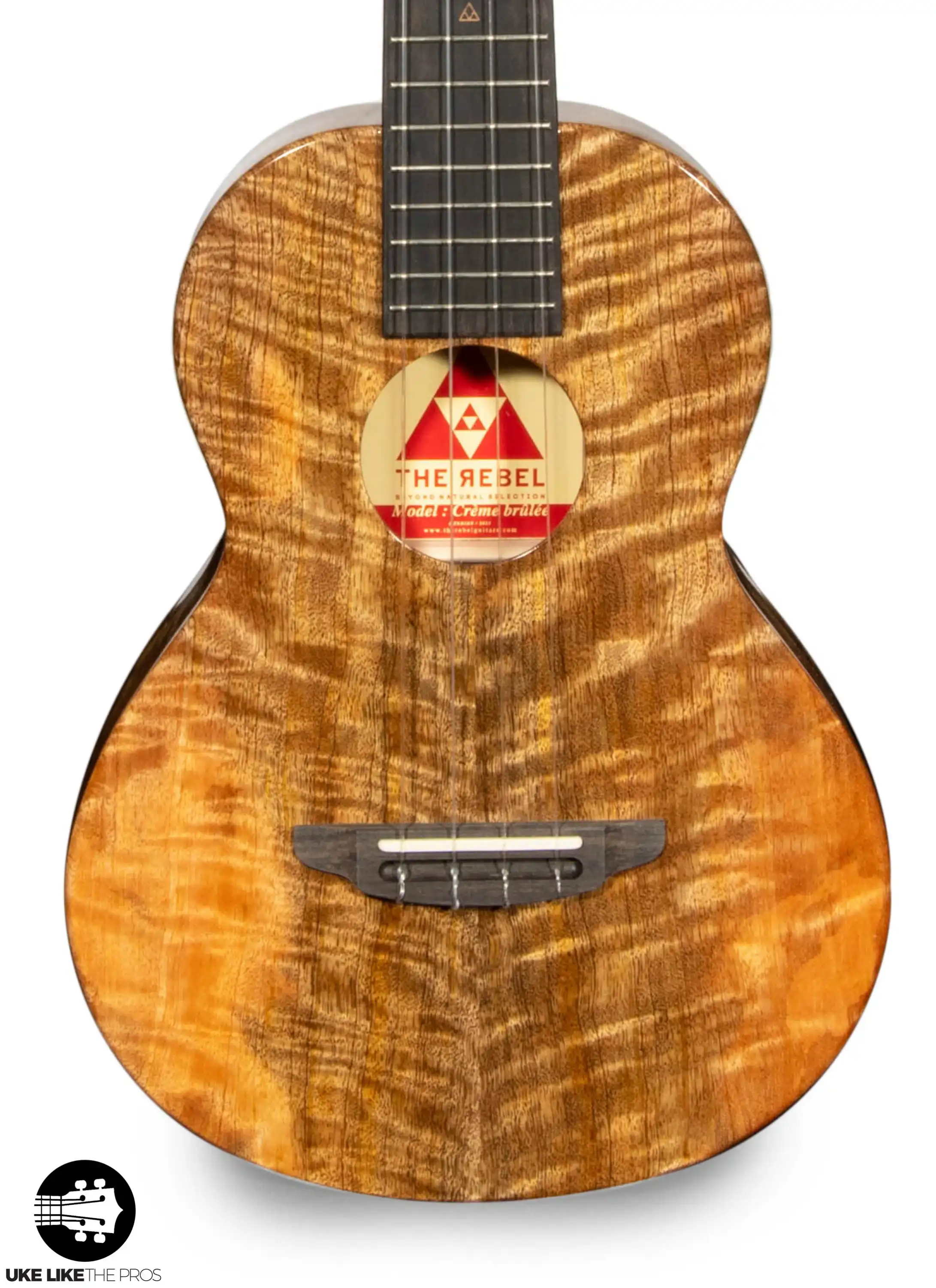 Rebel Creme Brulee Slimline Tenor Ukulele Solid Mango "Cardi" ULTP Top Rated - Image 5