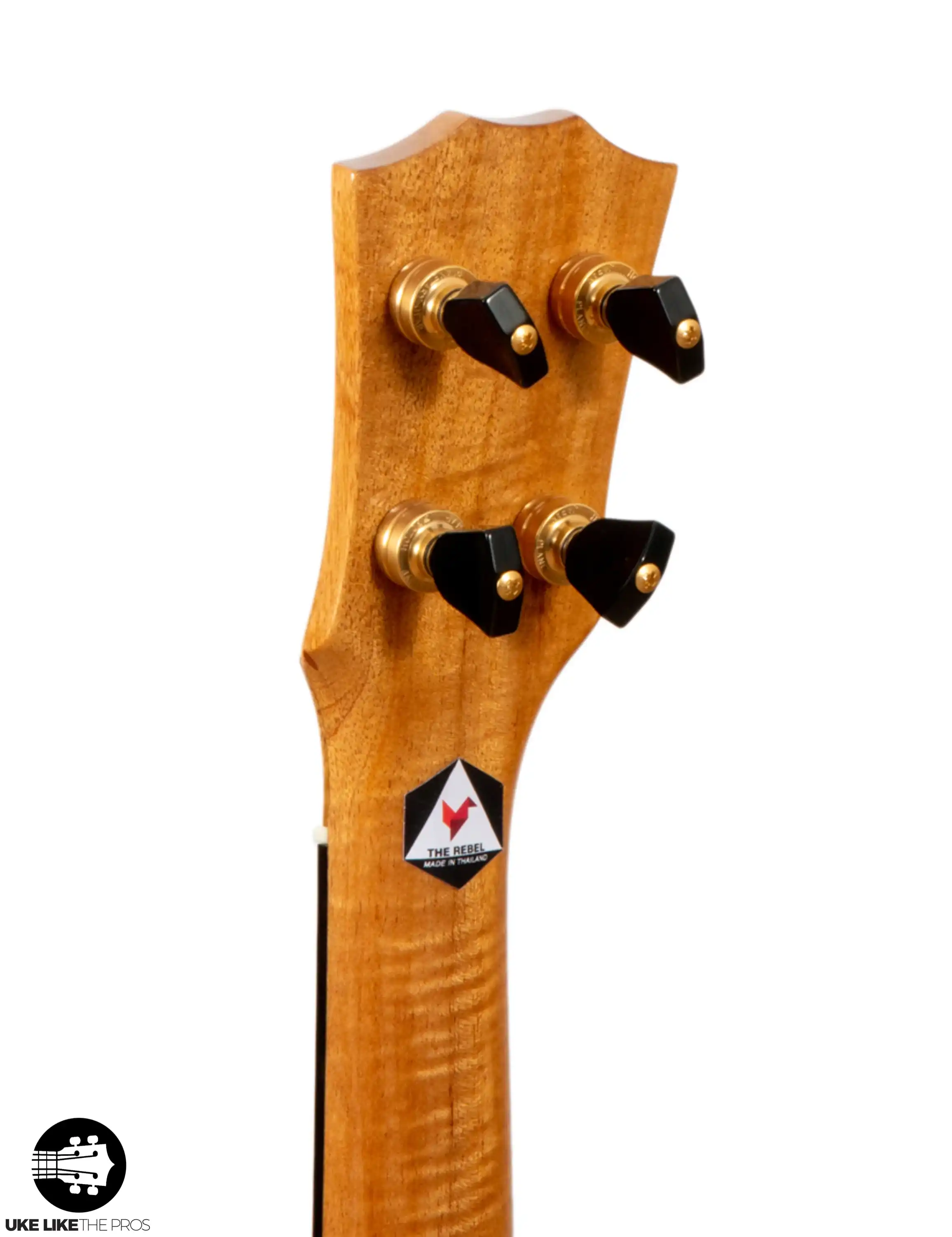 Rebel Creme Brulee Slimline Soprano Ukulele Mango "Aerin" - Image 7