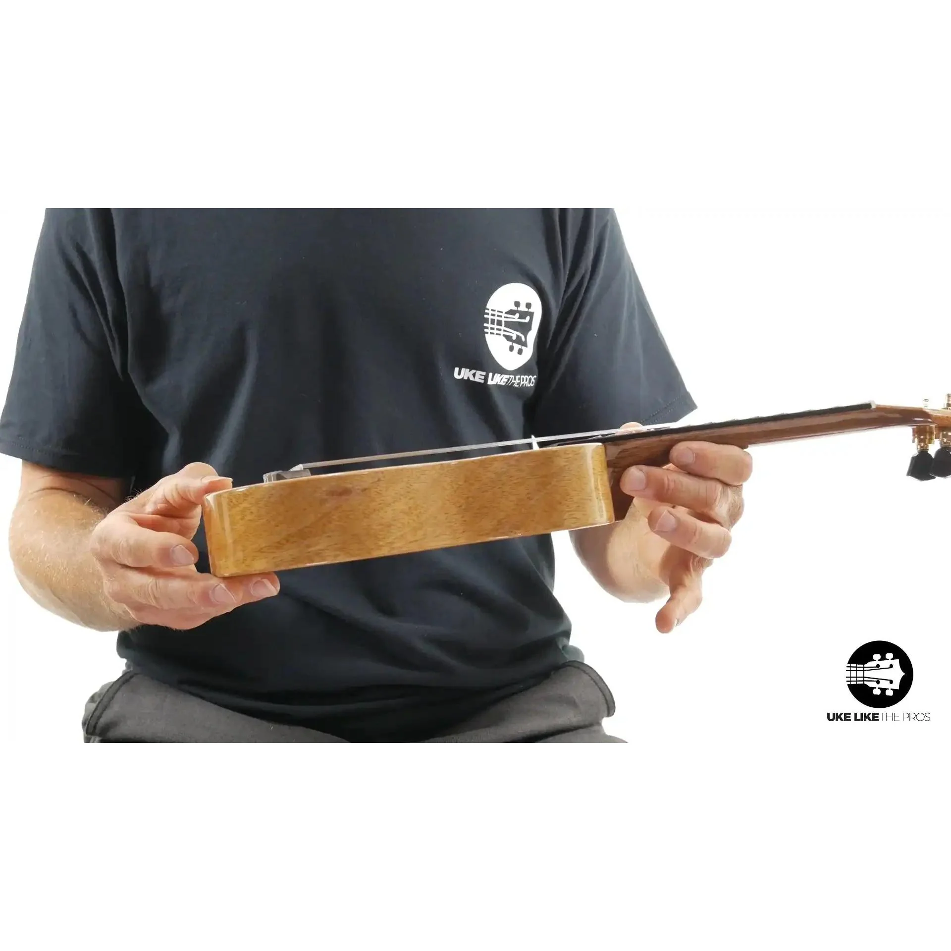Rebel Creme Brulee Soprano Ukulele Mango "Mini T-Rex" - Image 5