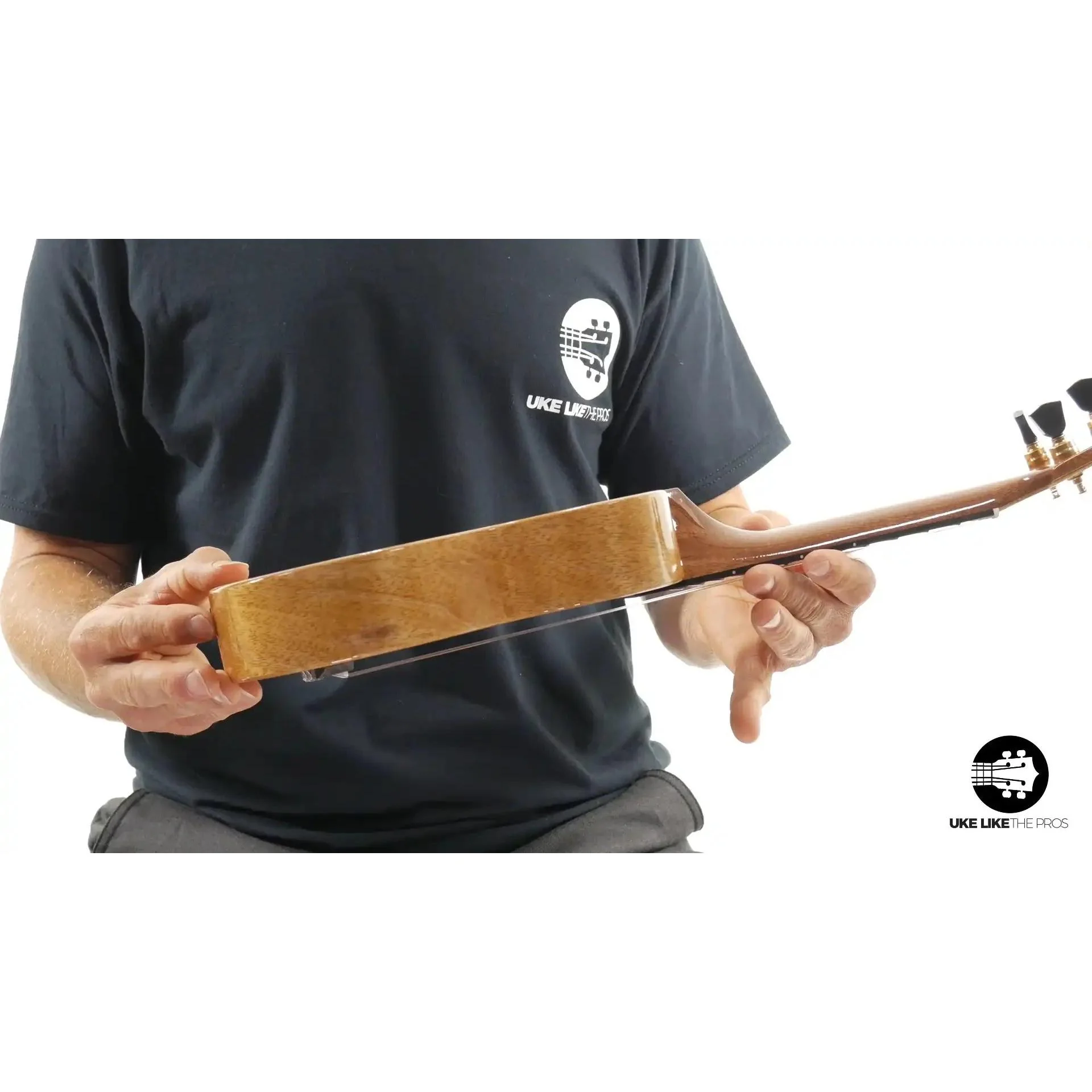 Rebel Creme Brulee Soprano Ukulele Mango "Mini T-Rex" - Image 6