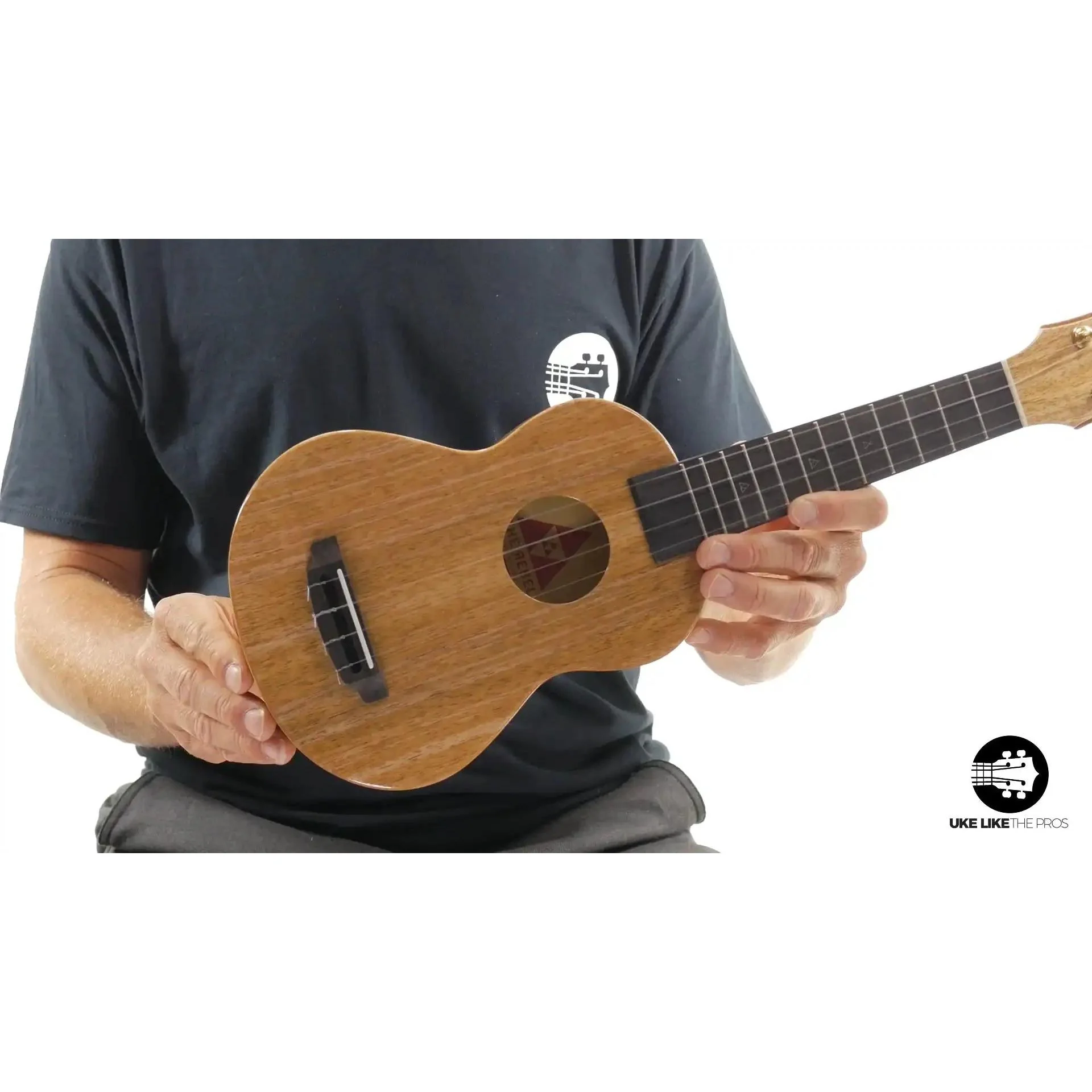 Rebel Creme Brulee Soprano Ukulele Mango "Mini T-Rex" - Image 7