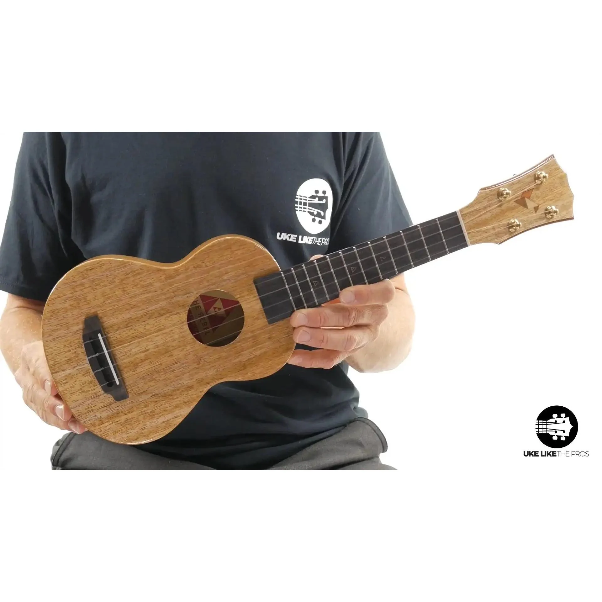 Rebel Creme Brulee Soprano Ukulele Mango "Mini T-Rex" - Image 8