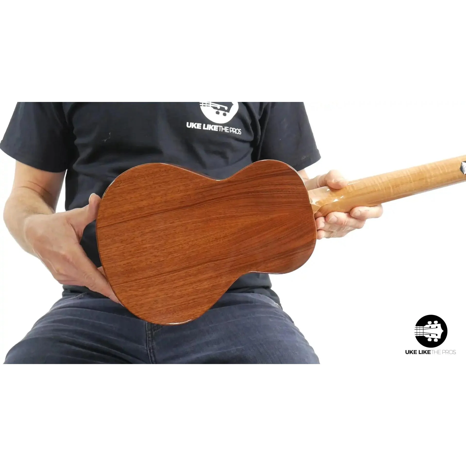Rebel Double Cheese Tenor Ukulele Solid Spruce Top and Mahogany "Shooting Star" - Image 5