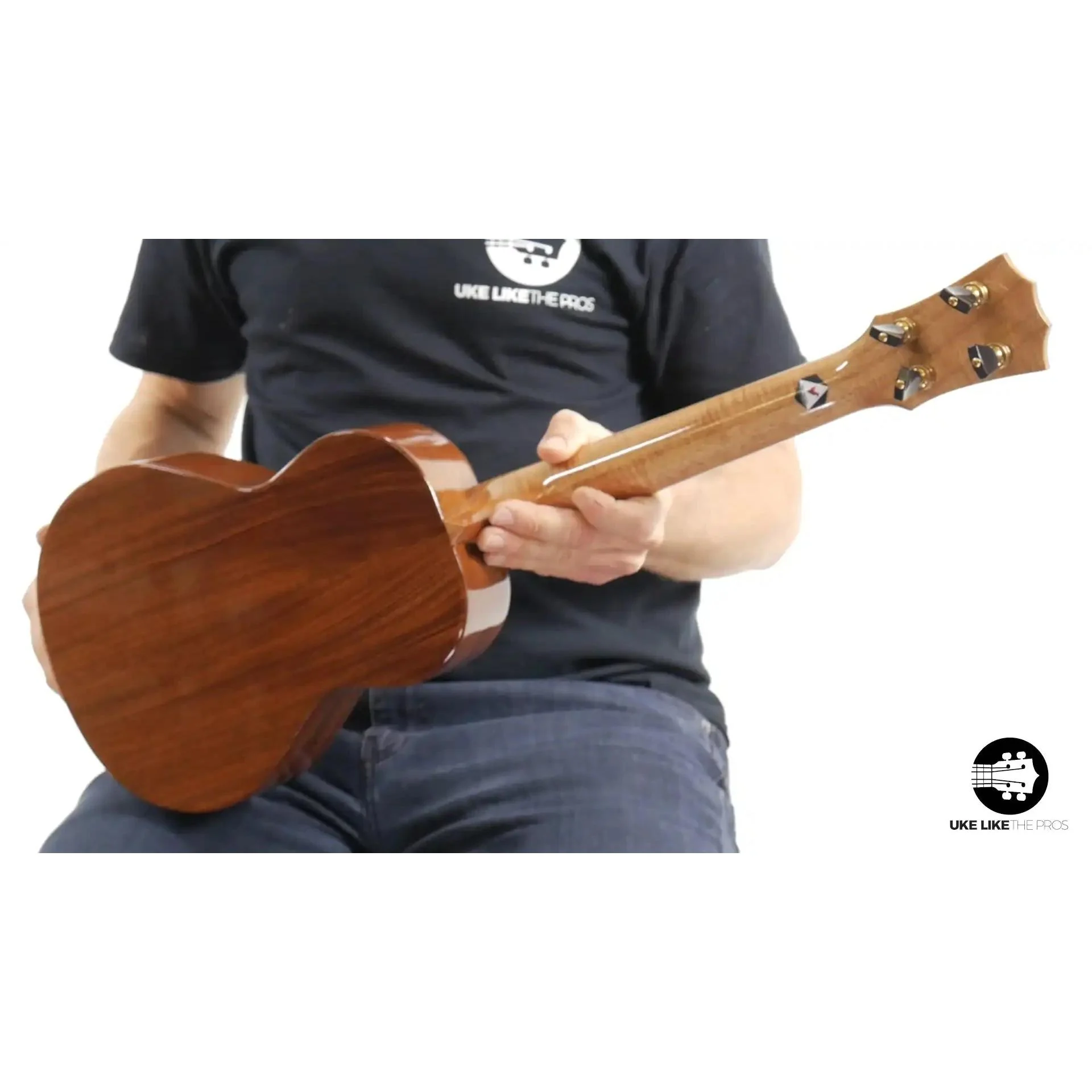 Rebel Double Cheese Tenor Ukulele Solid Spruce Top and Mahogany "Shooting Star" - Image 7