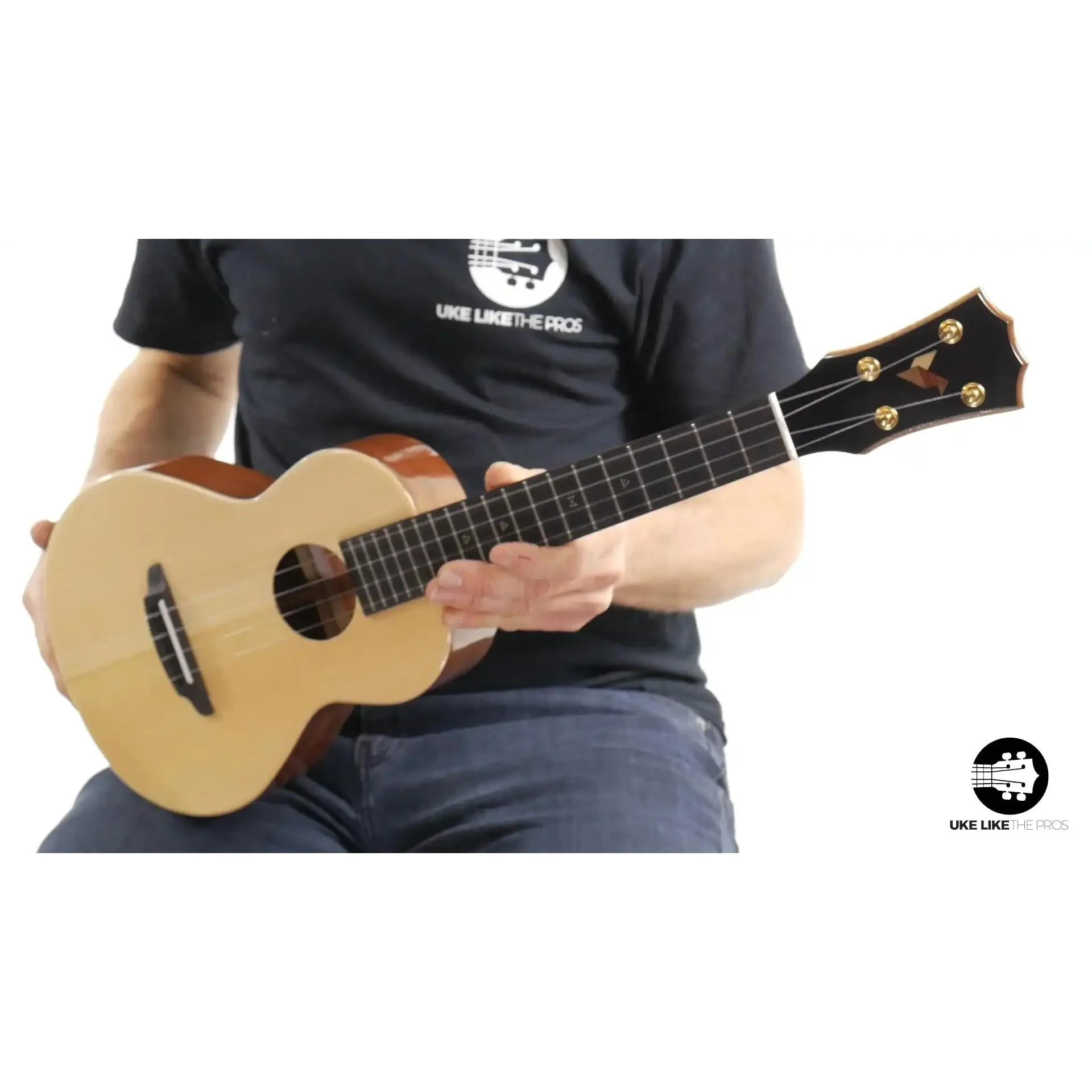 Rebel Double Cheese Tenor Ukulele Solid Spruce Top and Mahogany "Shooting Star" - Image 8