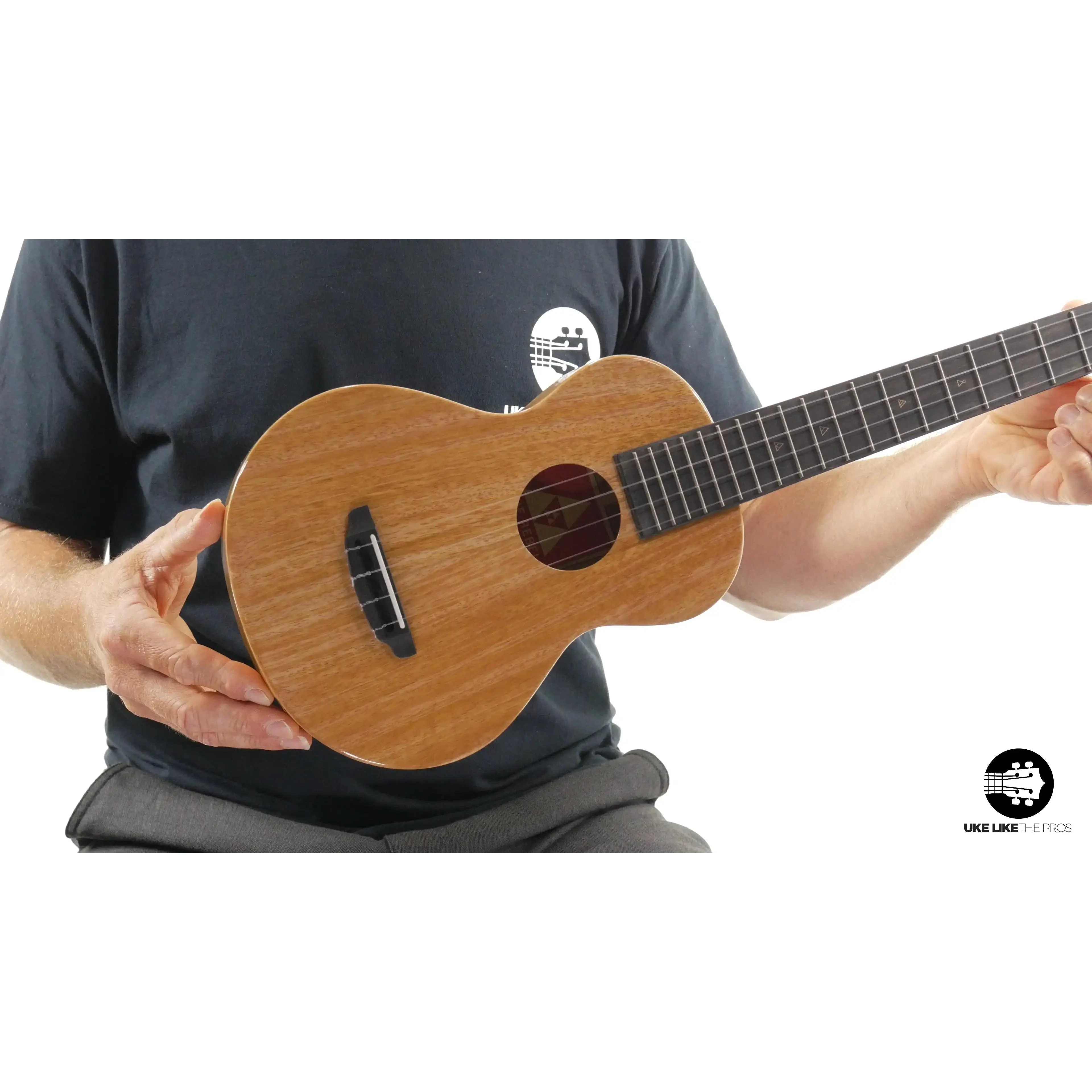 Rebel Double Creme Long Neck Concert Ukulele Mango "Fool's Gold" - Image 3