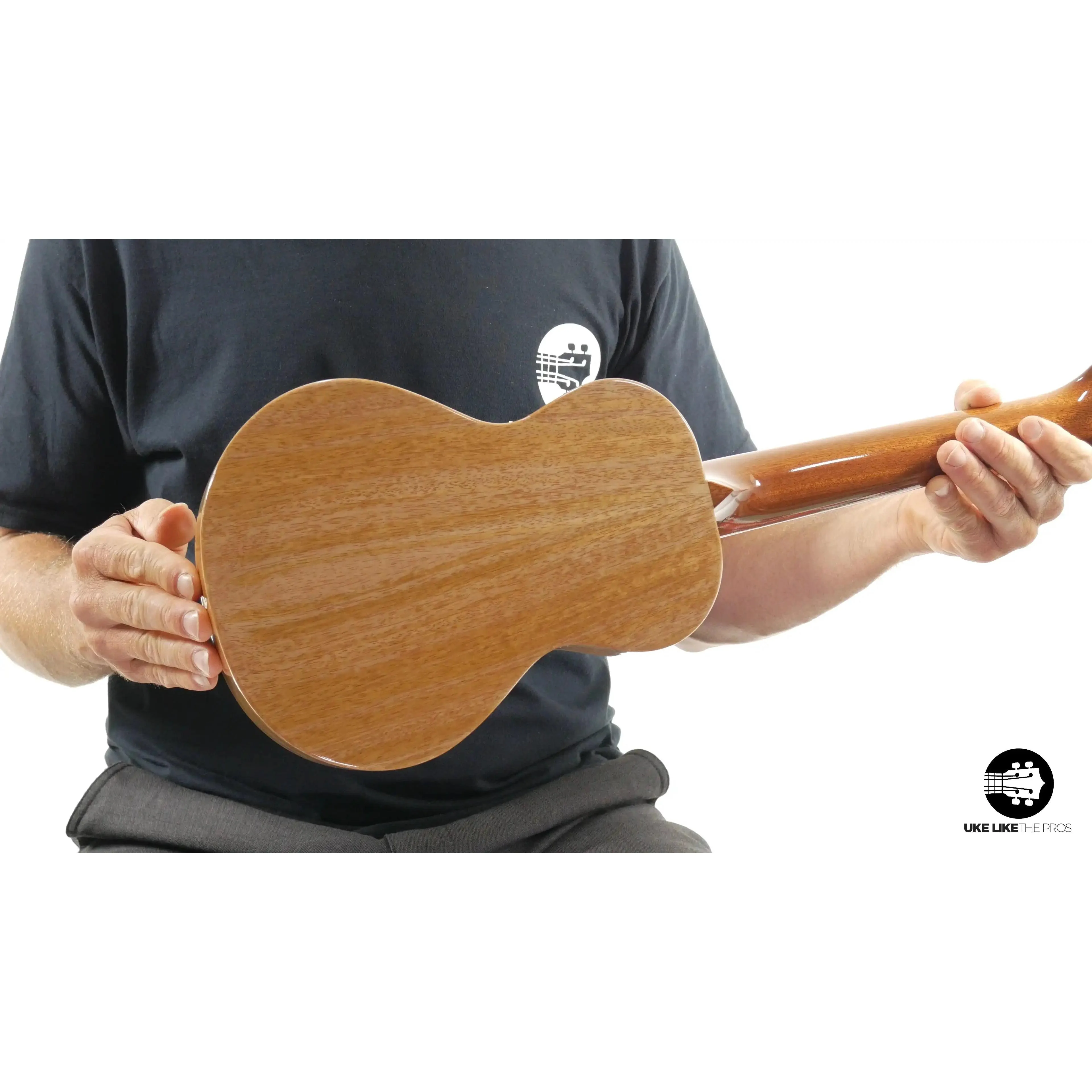 Rebel Double Creme Long Neck Concert Ukulele Mango "Fool's Gold" - Image 4
