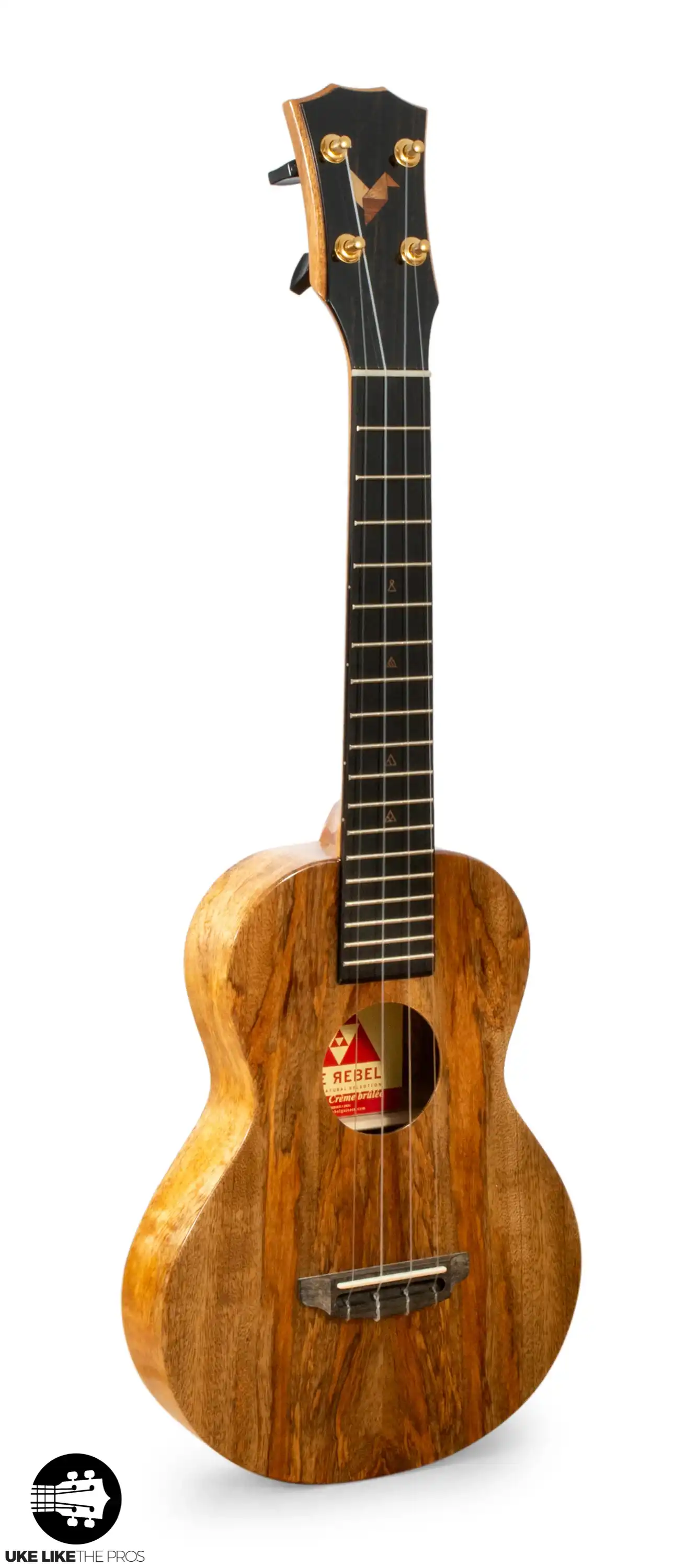 Rebel Creme Brulee Slimline Concert Ukulele Solid Mango "Melian" - Image 3
