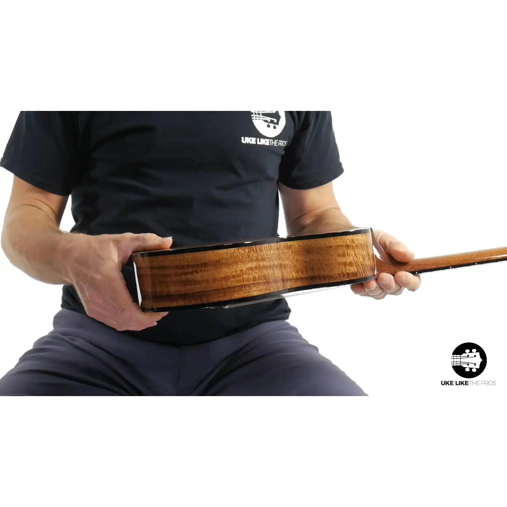 Rebel Pluto Tenor Ukulele Solid Spruce Top and Curly Acacia "Imperial Guard" - Image 5