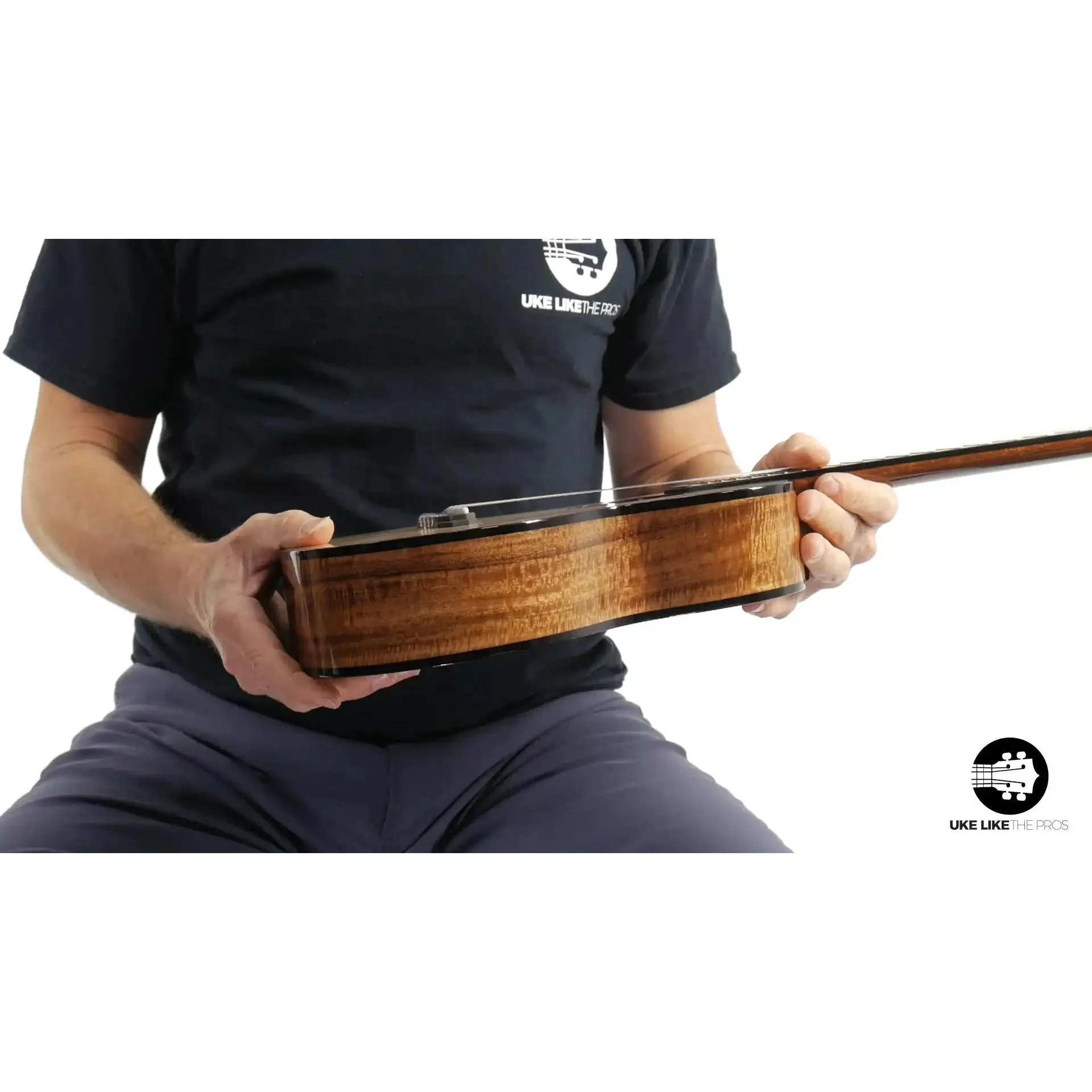 Rebel Pluto Tenor Ukulele Solid Spruce Top and Curly Acacia "Imperial Guard" - Image 6