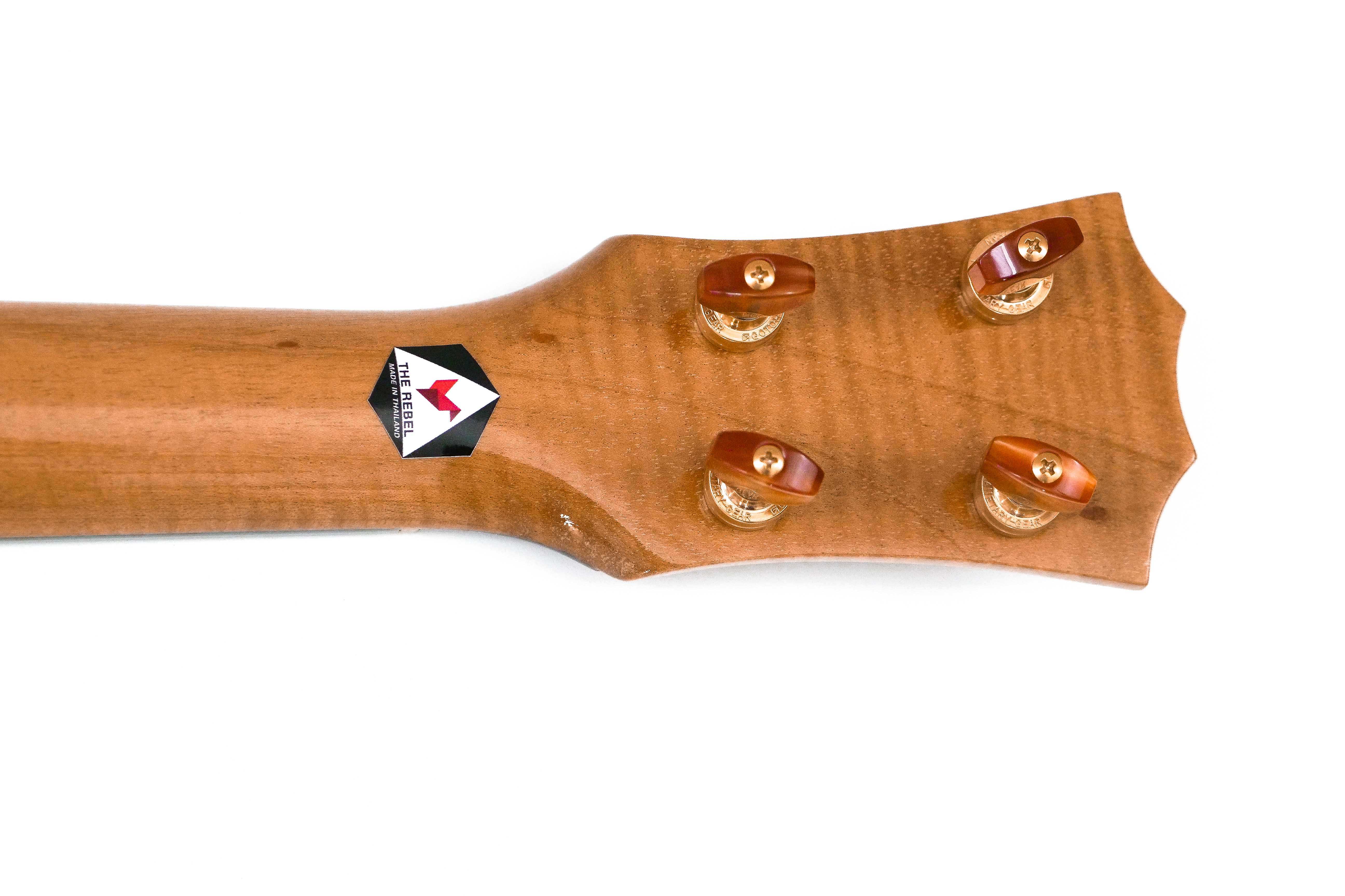 Rebel Prototype Double Creme Cutaway Tenor Ukulele - Image 9