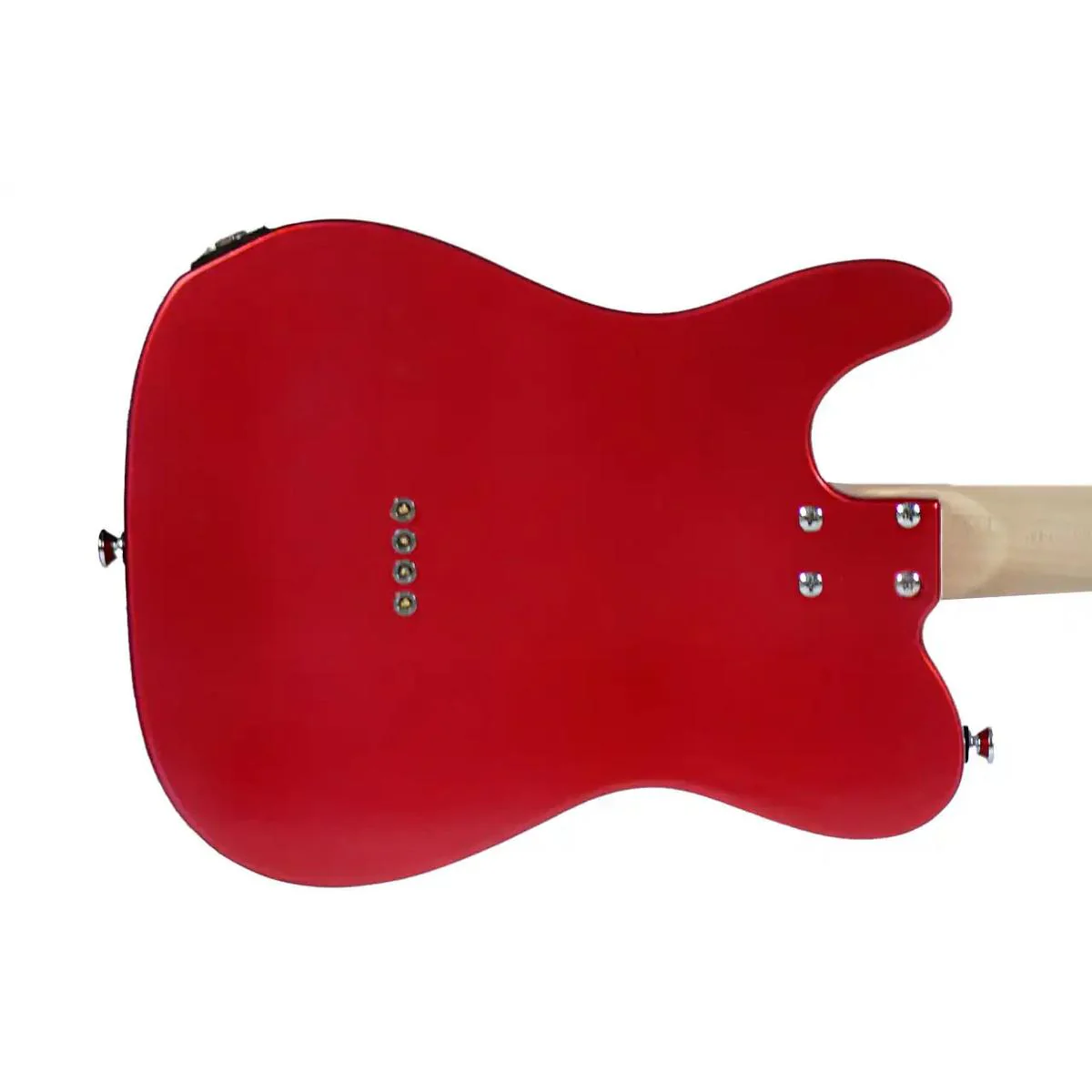Risa TE-432 Custom Red Tele Style Steel String Electric Tenor Ukulele - Image 2