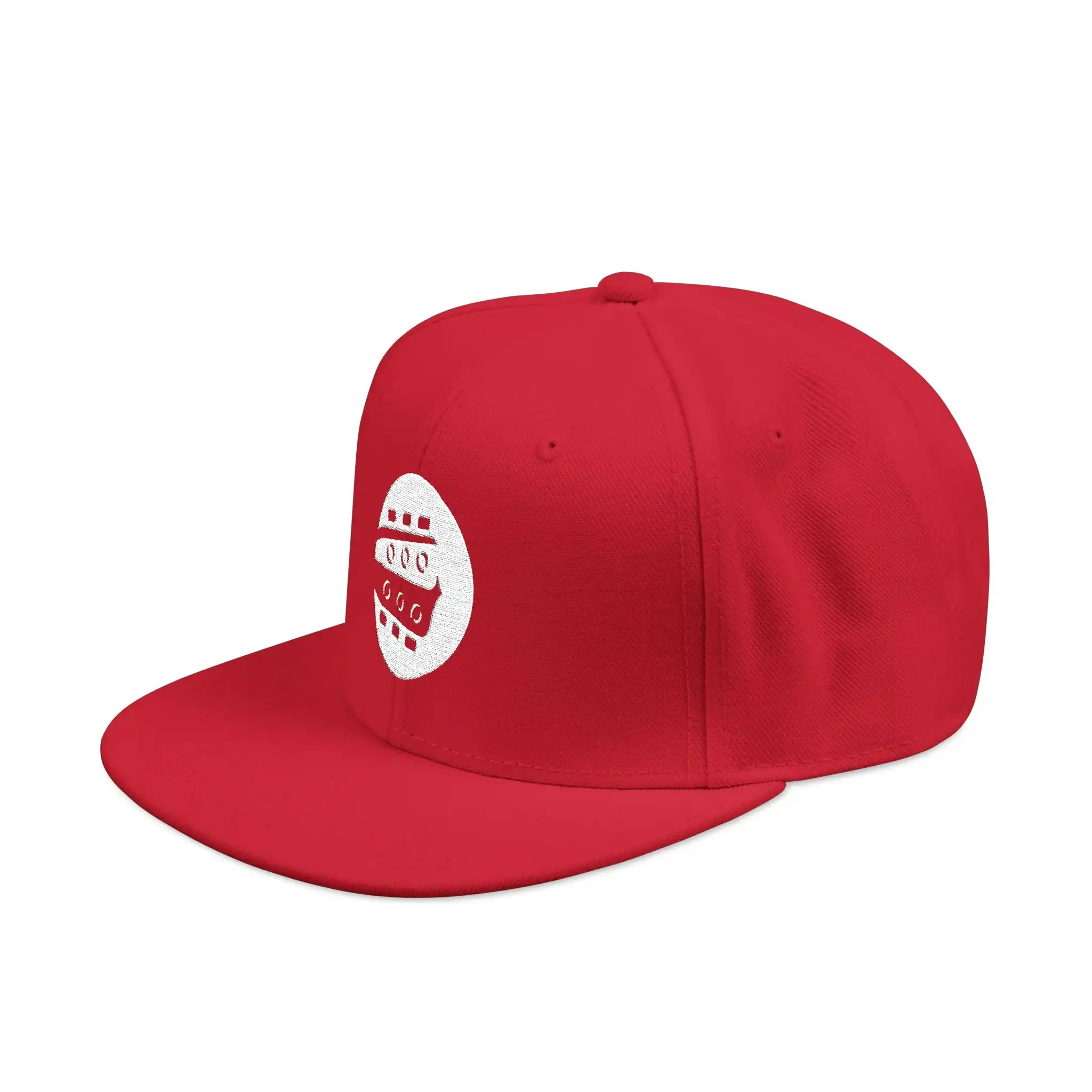 Rock Like The Pros Embroidered Snapback Hat - White Logo - Image 14