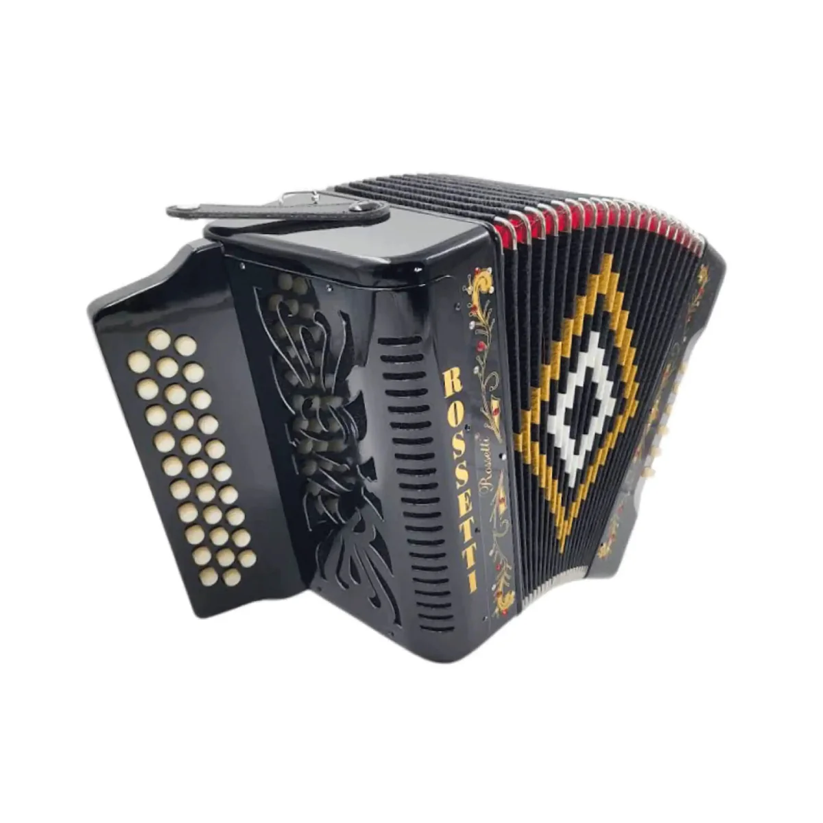 Rossetti 3112-GCF-BK 31 Button Diatonic Button Accordion - Key of GCF - Image 3