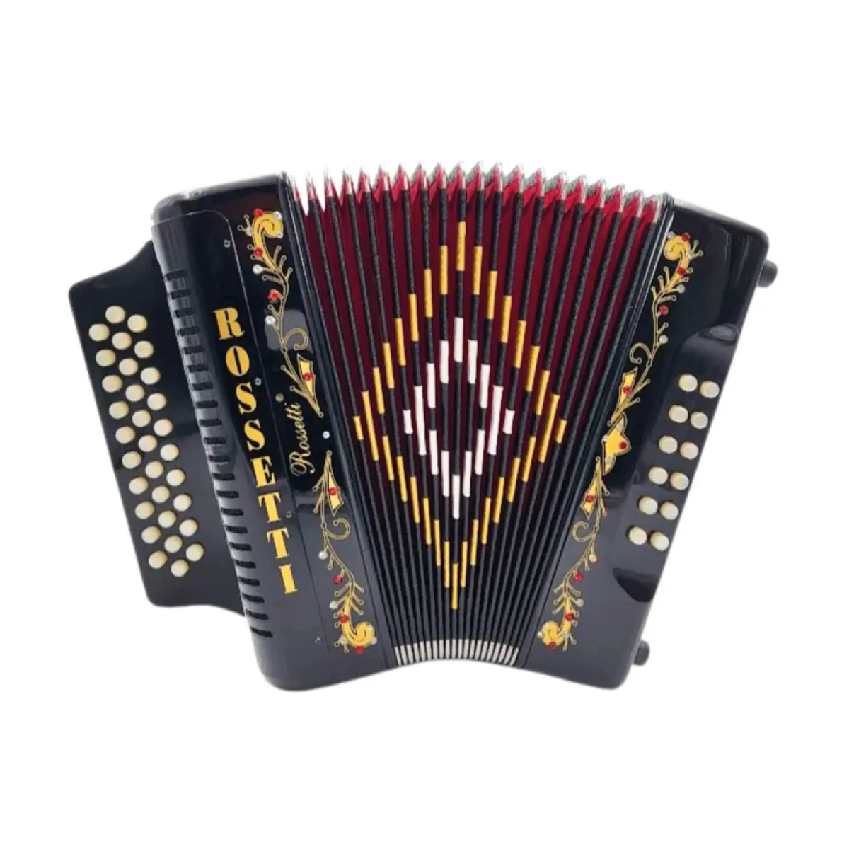 Rossetti 3112-FBE-BK 31 Button Diatonic Button Accordion - Key of FBE - Image 4