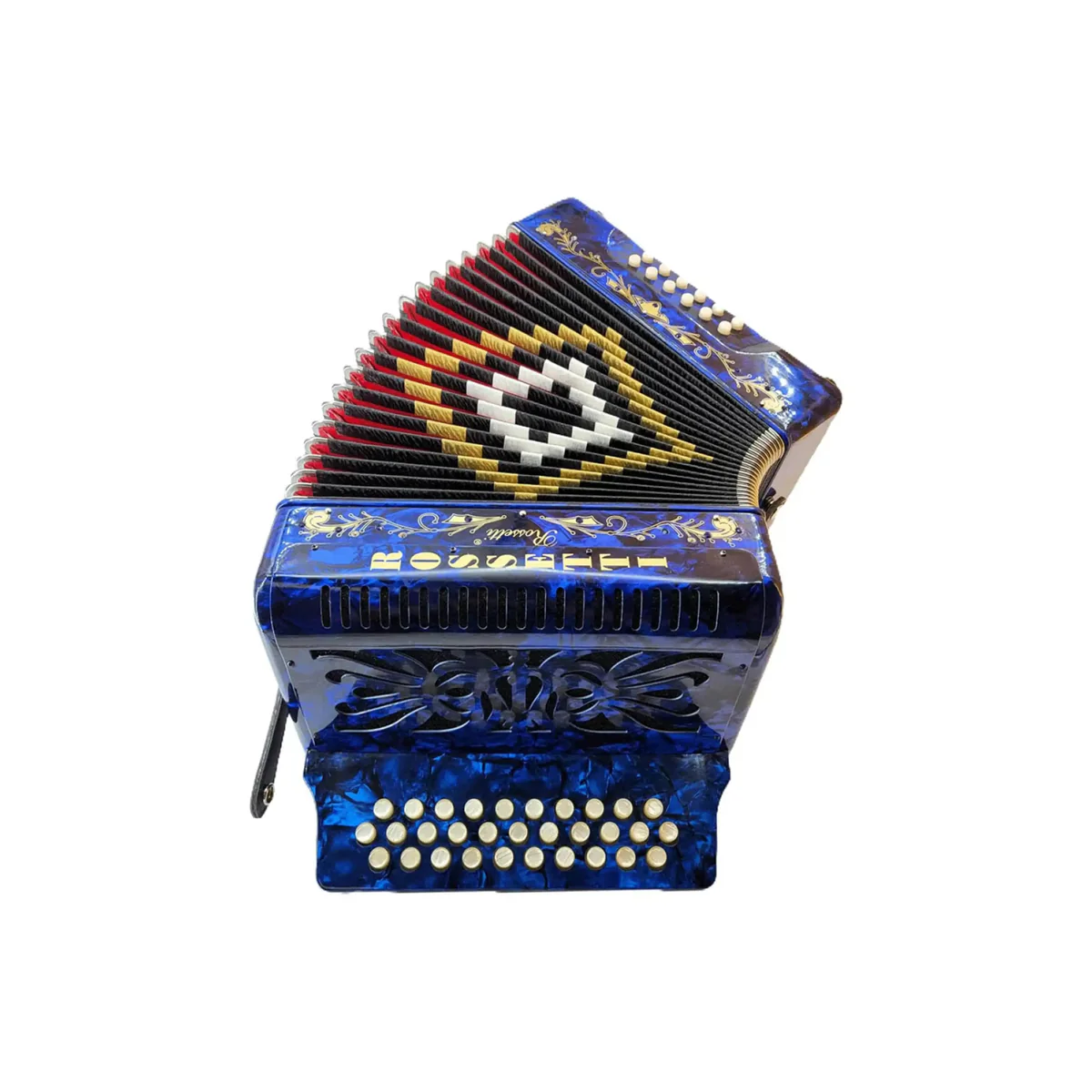 Rossetti 3112-FBE-BU 31 Button Diatonic Button Accordion - Key of FBE - Image 3