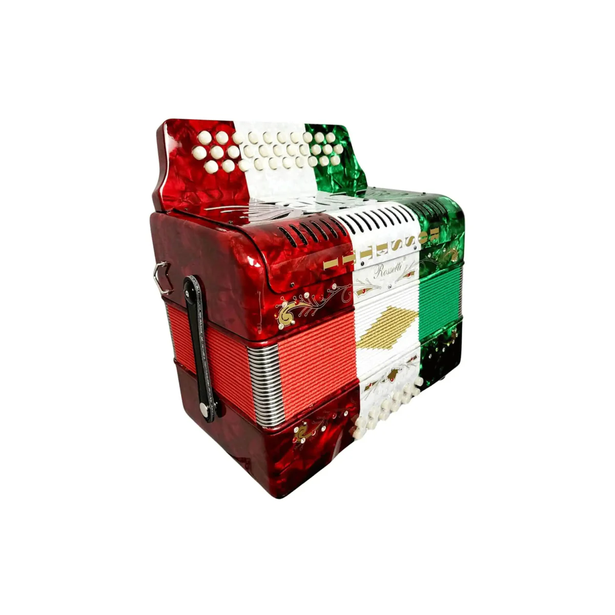 Rossetti 3112-FBE-RWG 31 Button Diatonic Button Accordion - Key of FBE - Image 3