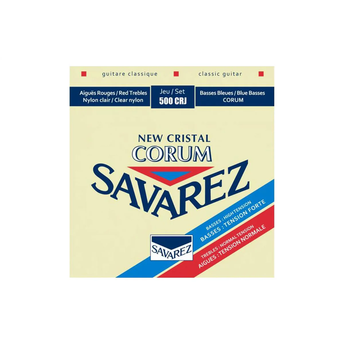 Savarez 500CRJ Mixed Tension Corum New Cristal Classical Guitar Strings