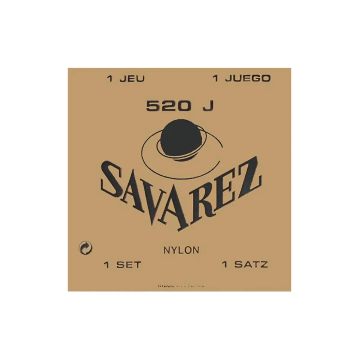 Savarez 520J High Tension Traditional Classical Guitar Strings - Yellow Card