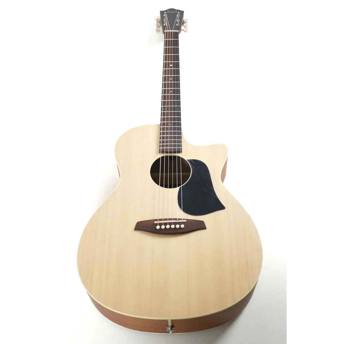 Singer GA01-E Solid Sitka Spruce Grand Auditorium Acoustic-Electric Guitar - Image 4