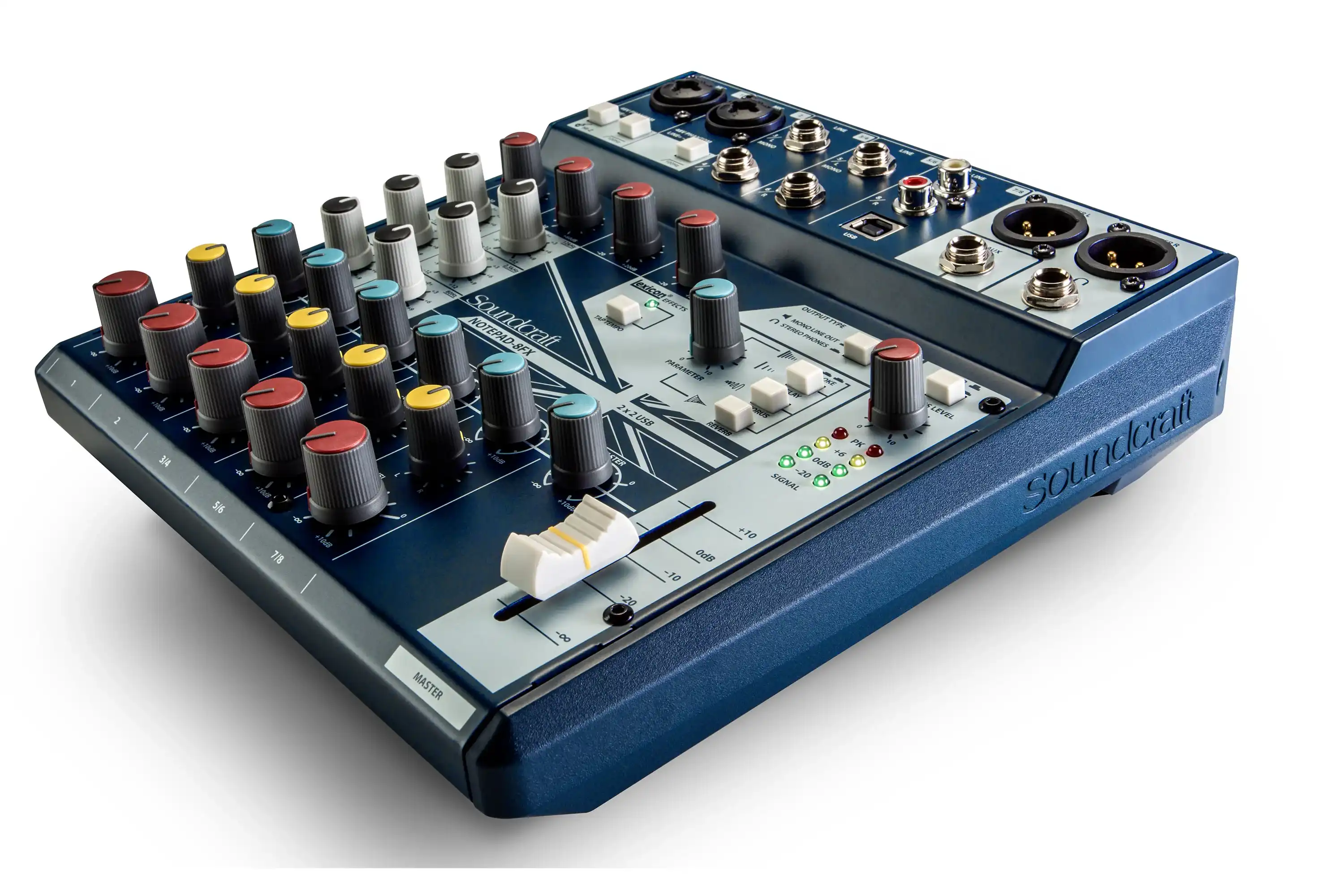 Soundcraft NOTEPAD-8FX Small-Format Analog Mixing Console w/ USB I/O & Lexicon Effects - Image 2