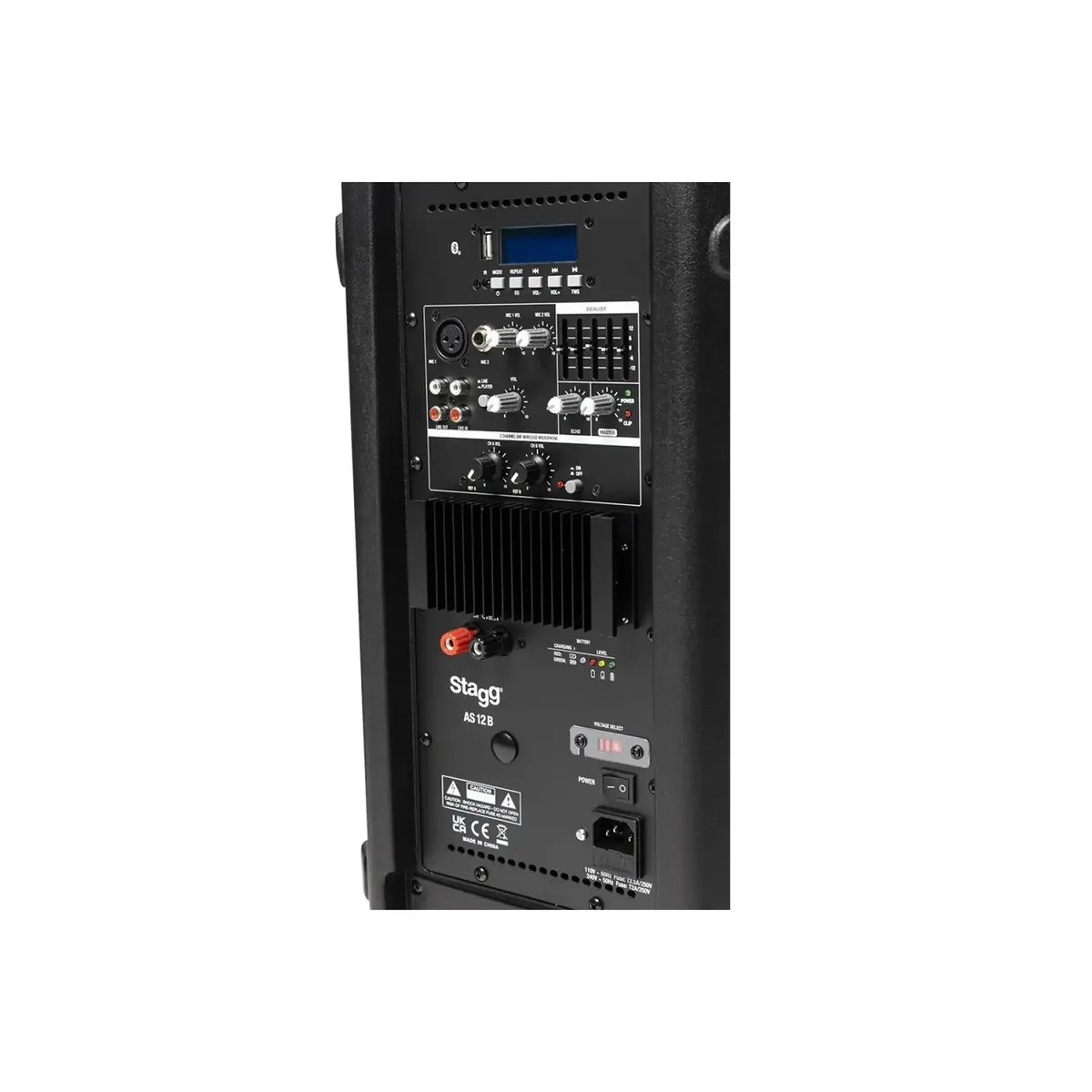 Stagg AS12B US 12" 2-Way Active Speaker Class AB 150W - Image 3