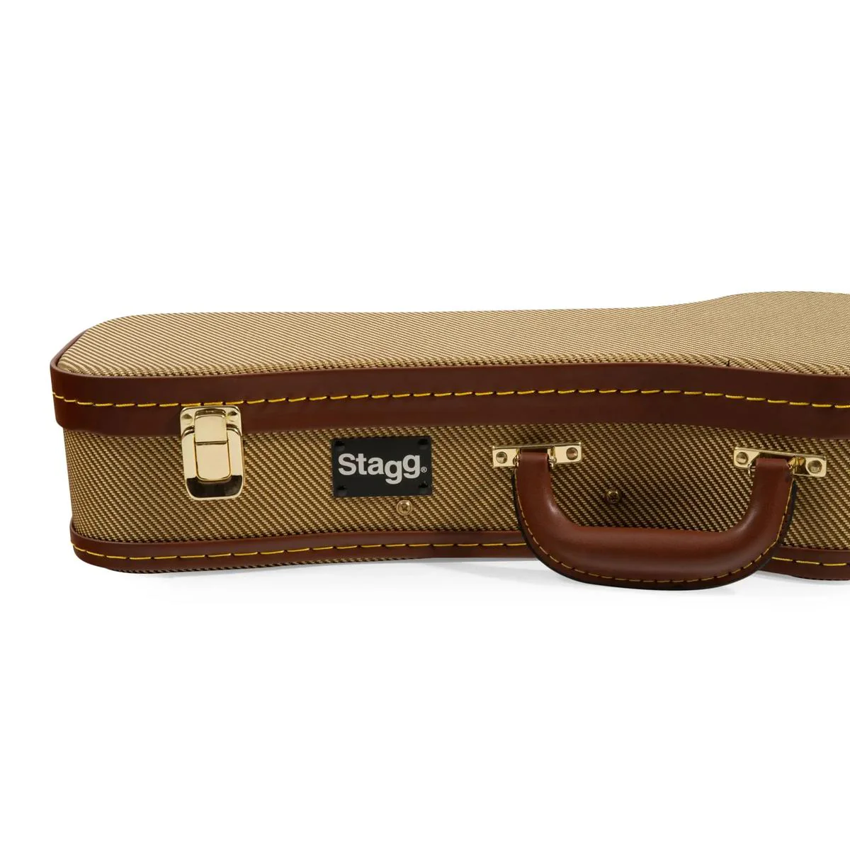 Stagg GCX-UKC GD Vintage Gold Hardshell Ukulele Case - CONCERT - Image 3