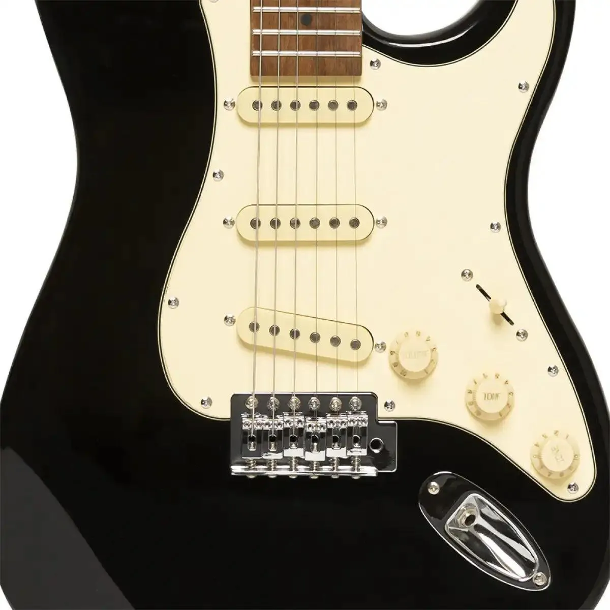 Stagg SES-55 Series 55 Electric Guitar - Black - Image 5