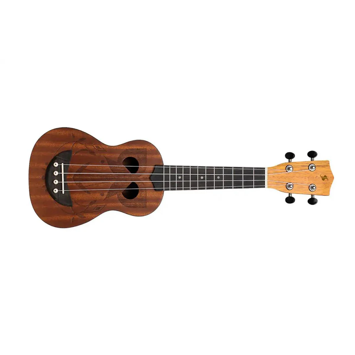 Stagg US-TIKI-EH Sapele Tiki Series Soprano Ukulele - Image 2