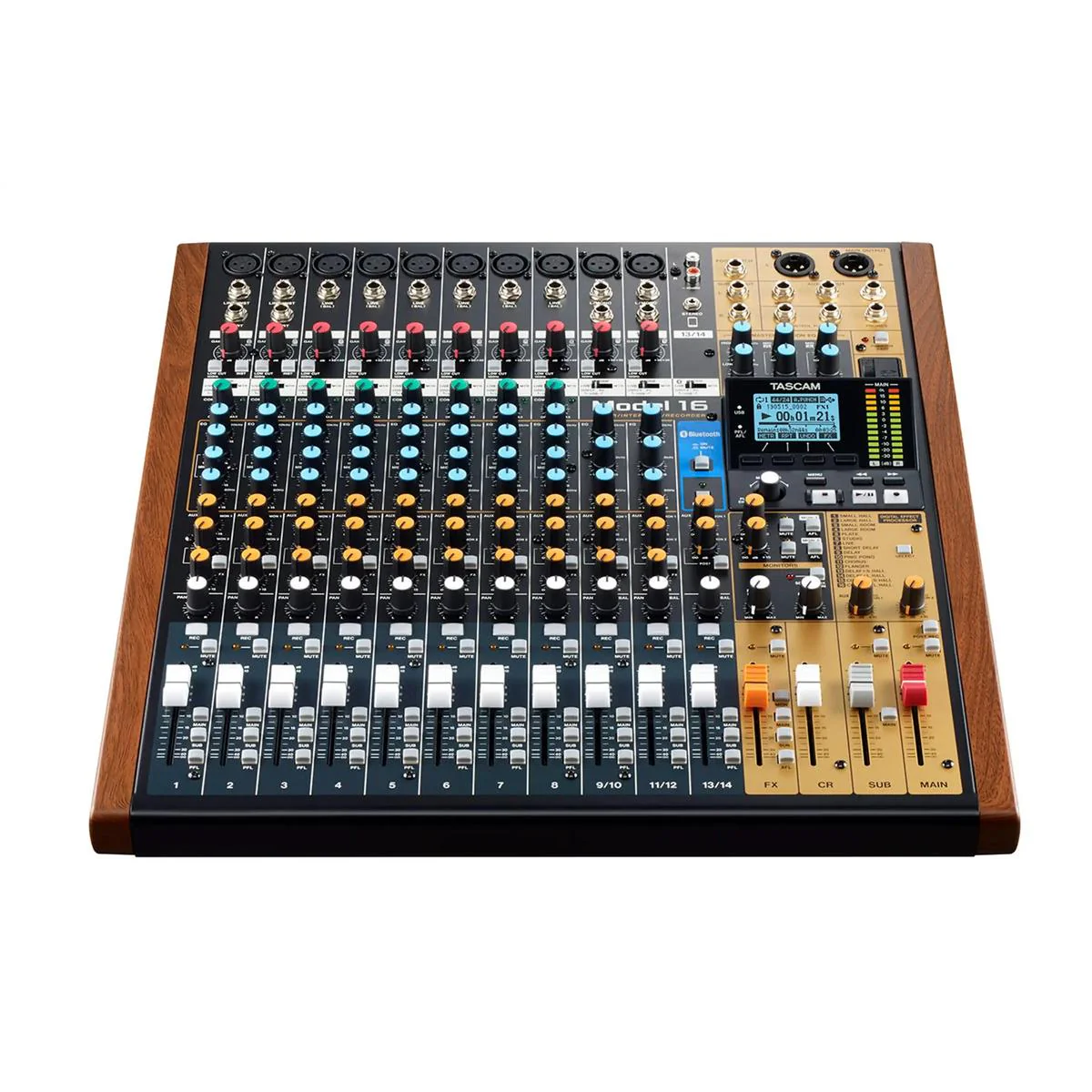 TASCAM Model 16 All-in-One Mixing Studio: Mixer/Interface/Recorder - Image 2