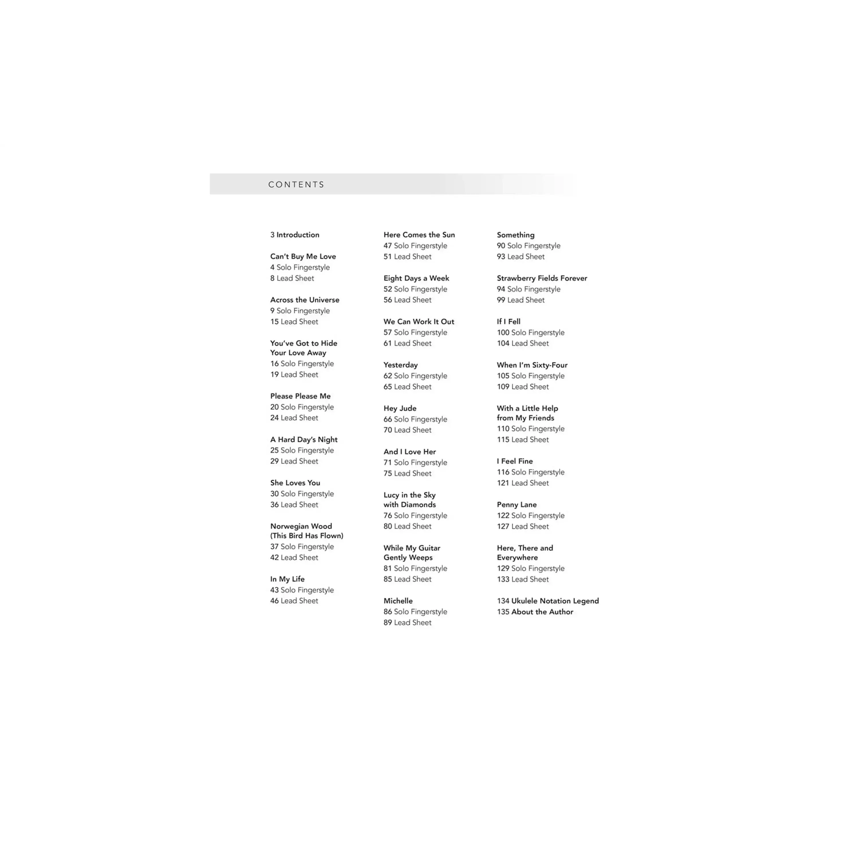 The Beatles for Fingerstyle Ukulele - Image 3