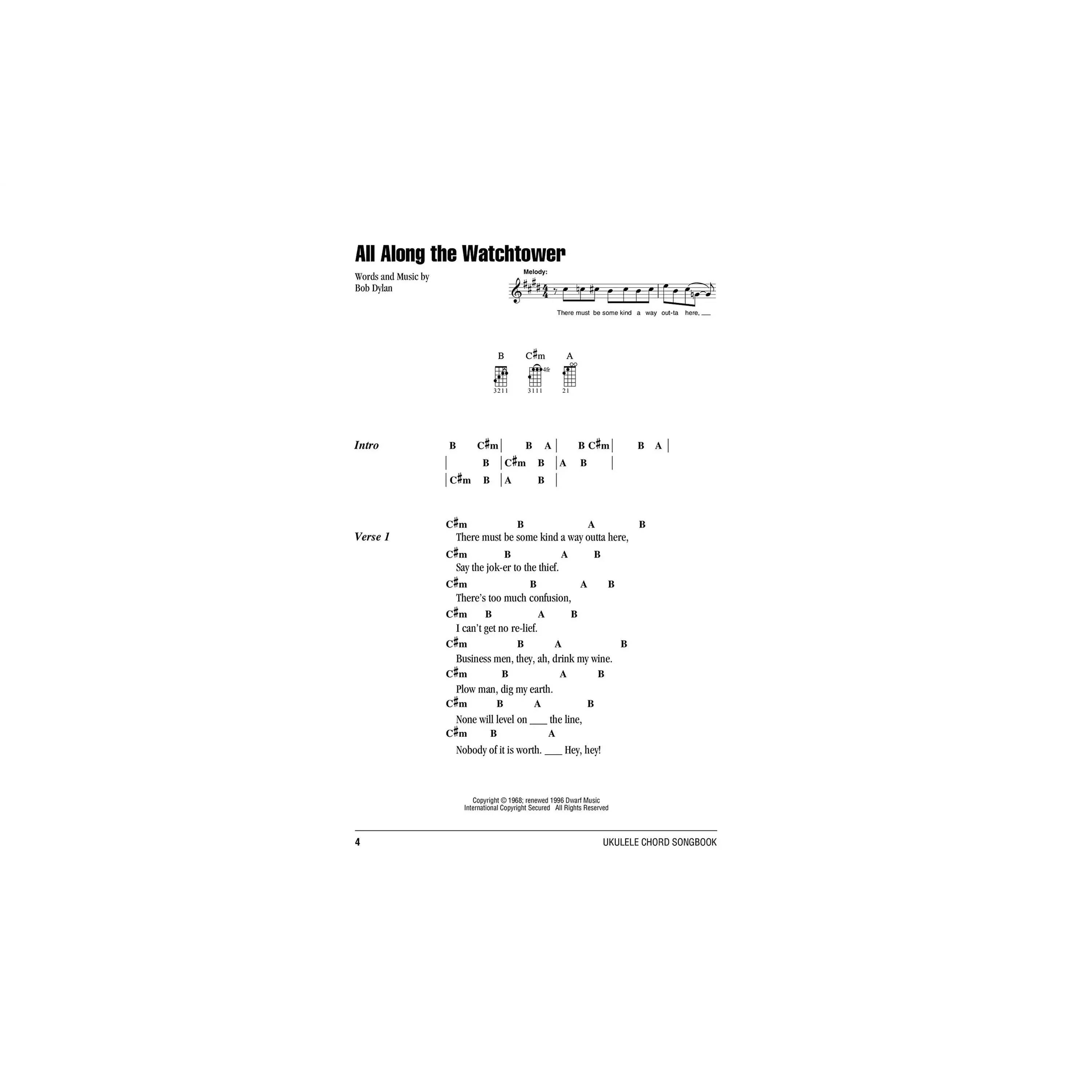 The Three Chord Songs Book - Ukulele - Image 3