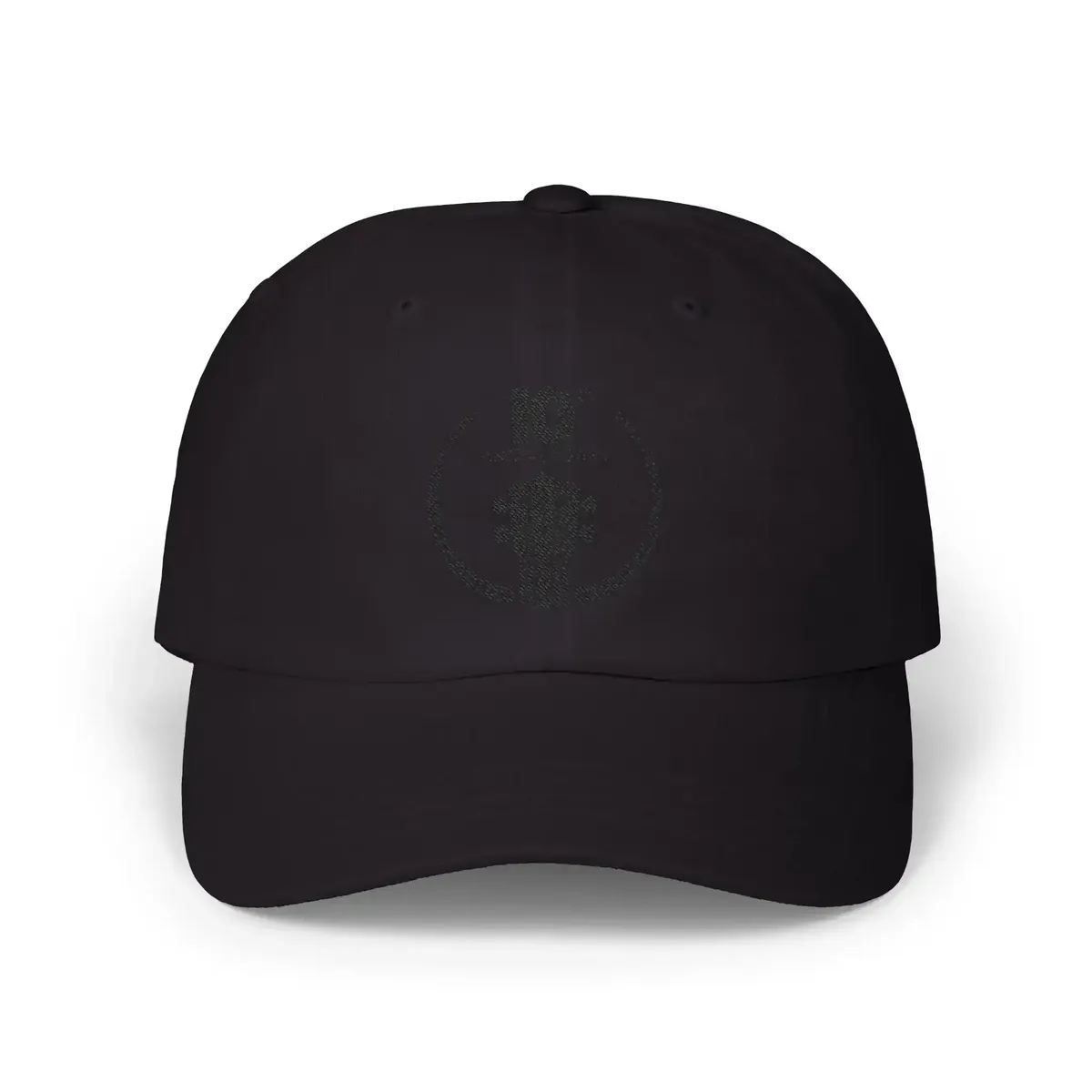 Uke Like The Pros 10th Anniversary Embroidered Dad Cap - Black on Black