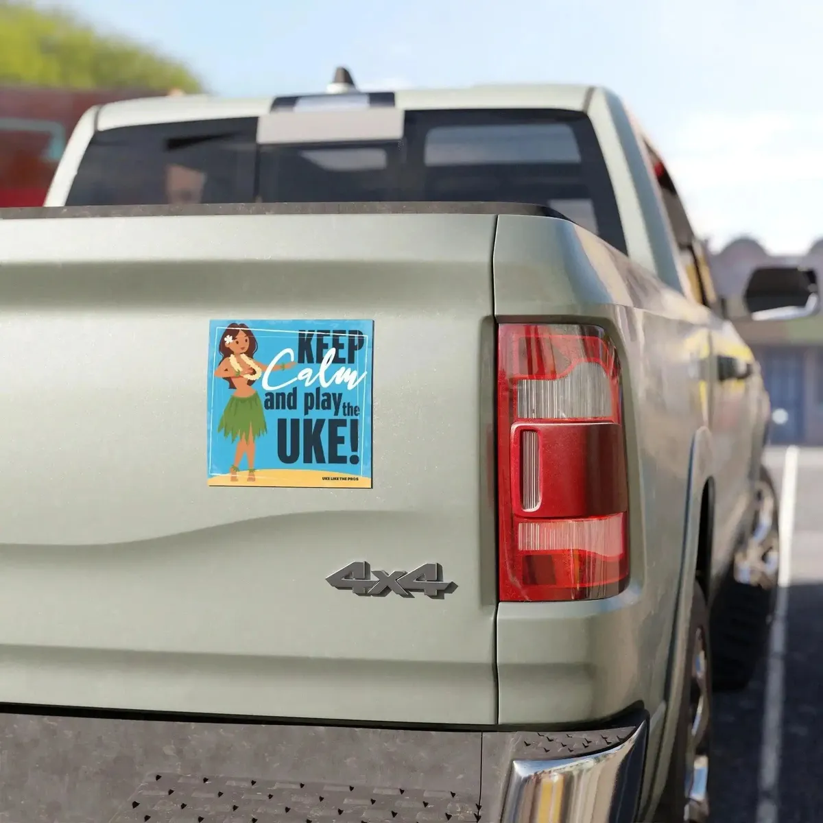 Uke Like The Pros Car Magnet - "Keep Calm and Play the Uke" - Image 3