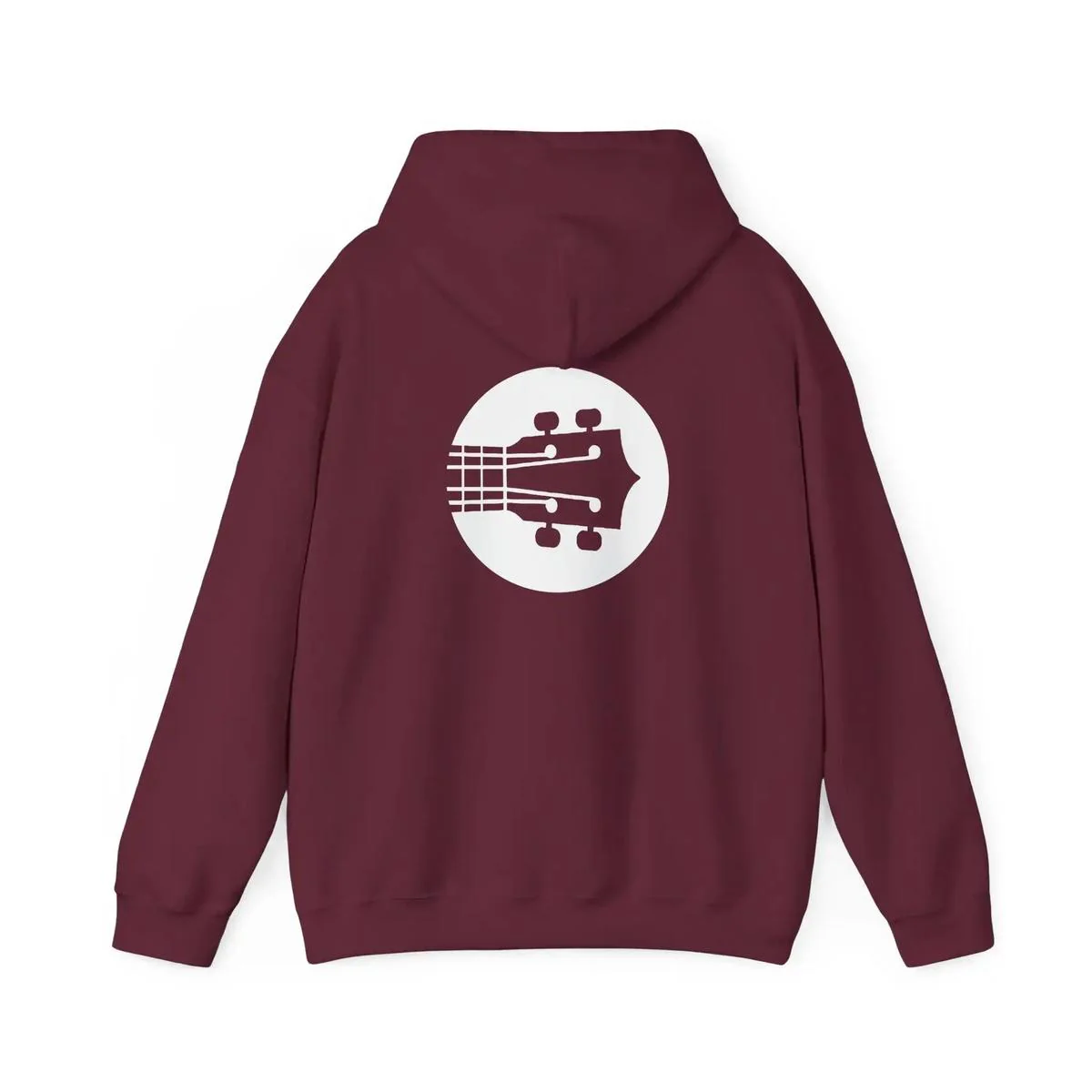 Uke Like The Pros Hoodie - White Logo Pullover - Image 18