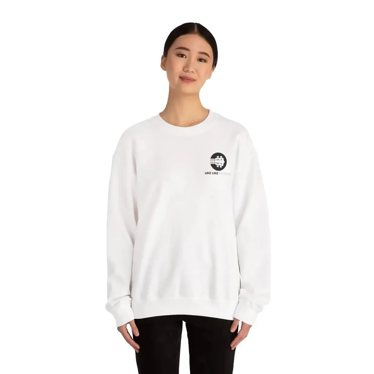 Uke Like The Pros Sweatshirt - Black Logo - Image 13