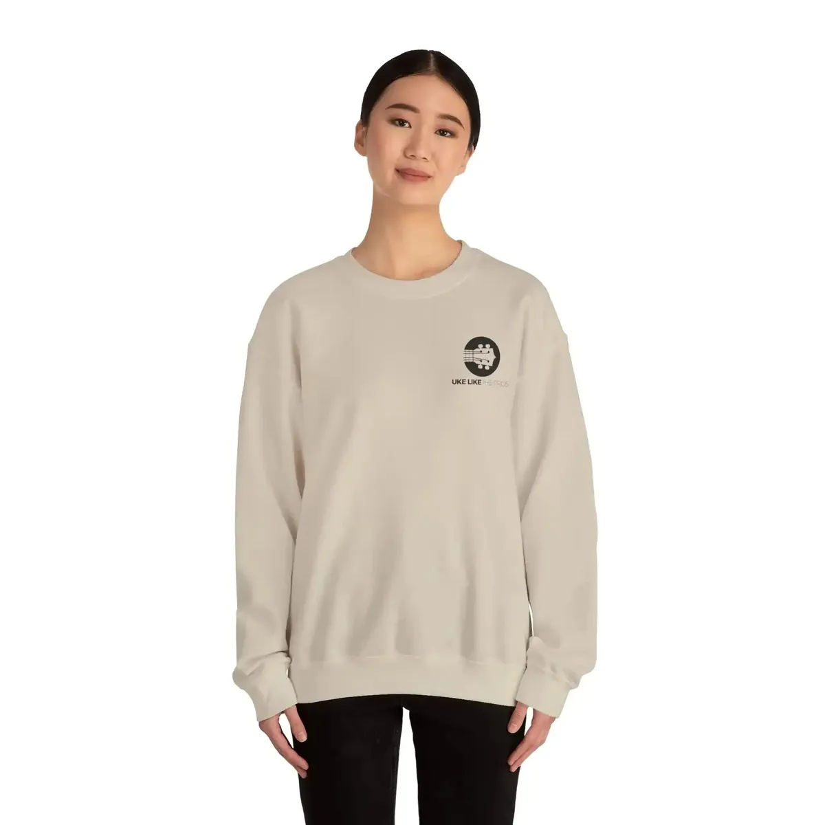 Uke Like The Pros Sweatshirt - Black Logo - Image 19
