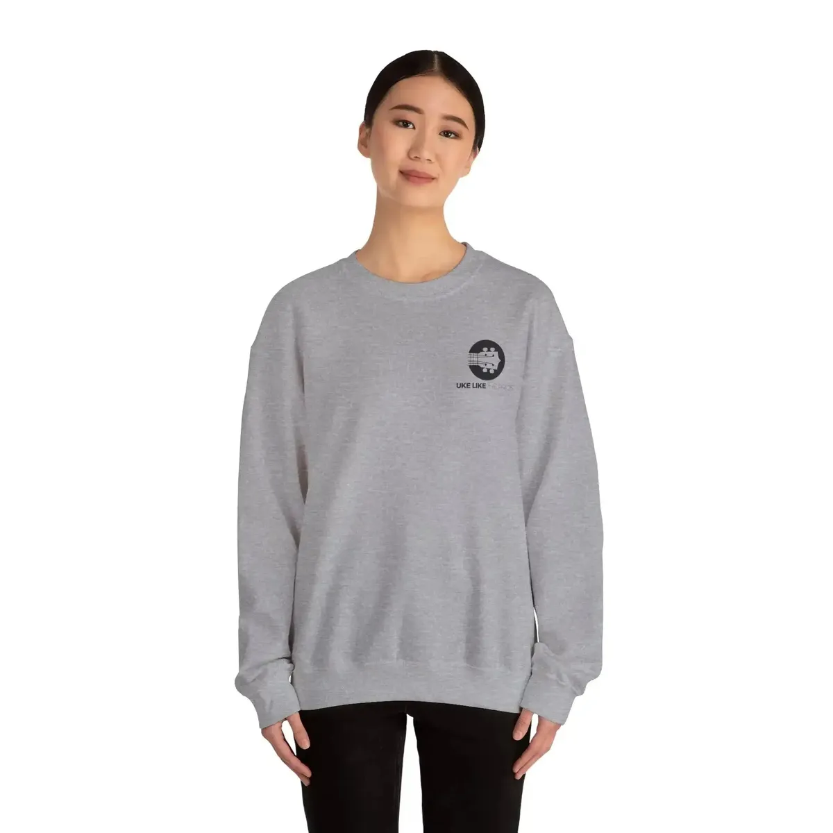 Uke Like The Pros Sweatshirt - Black Logo - Image 22