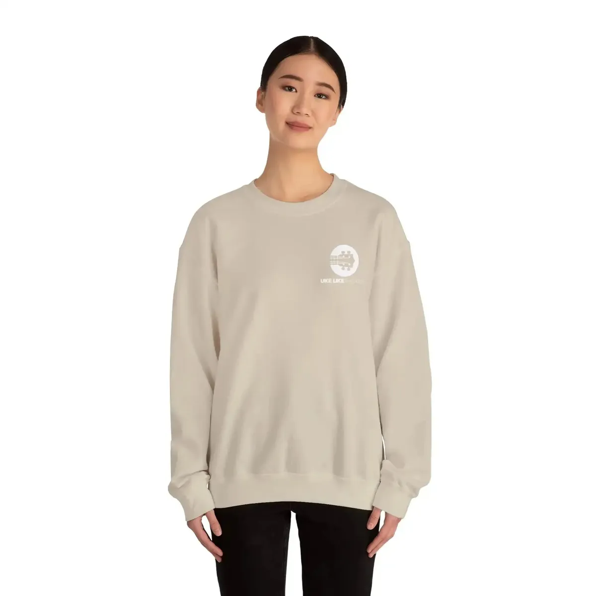 Uke Like The Pros Sweatshirt - White Logo - Image 15