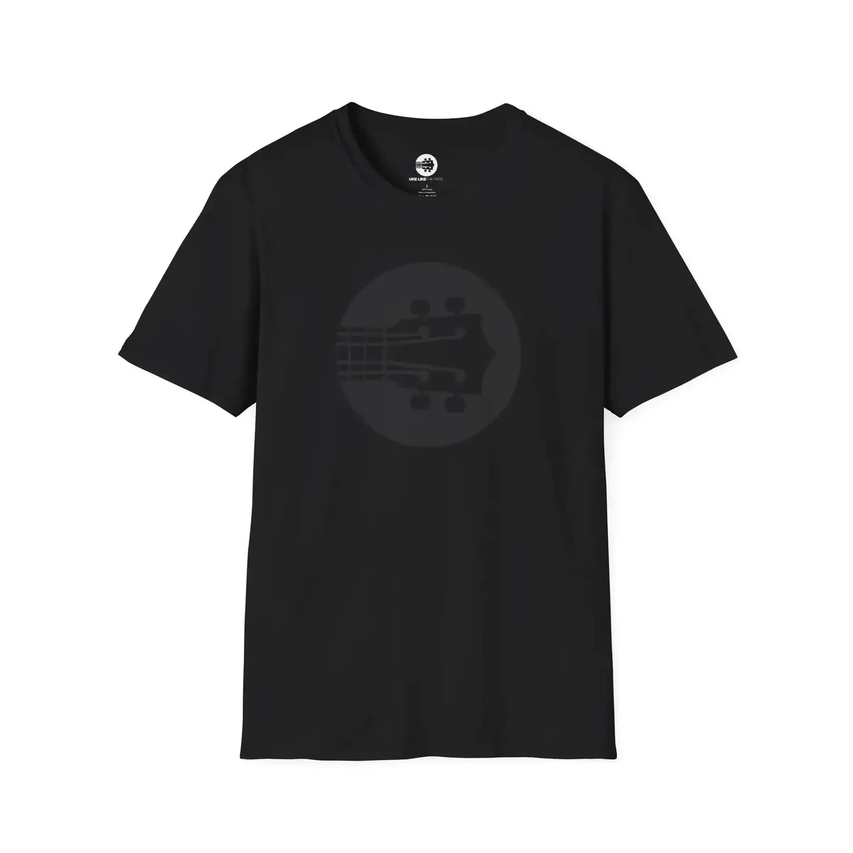 Uke Like The Pros T-Shirt - Black Logo - Image 2