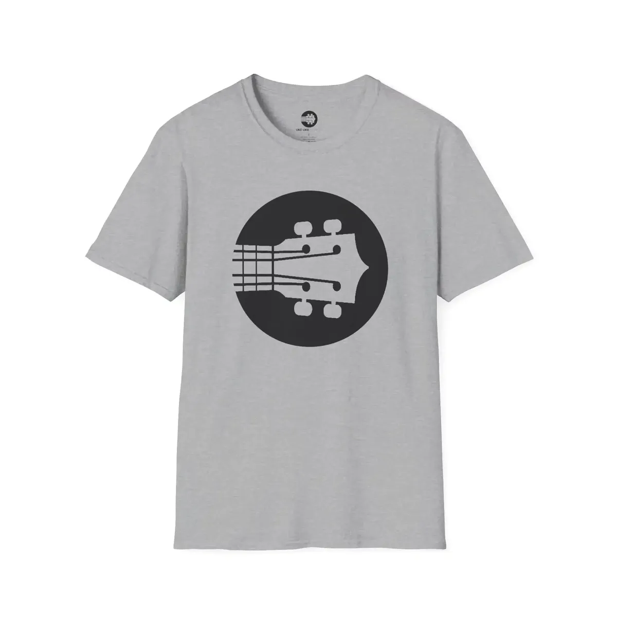 Uke Like The Pros T-Shirt - Black Logo - Image 3
