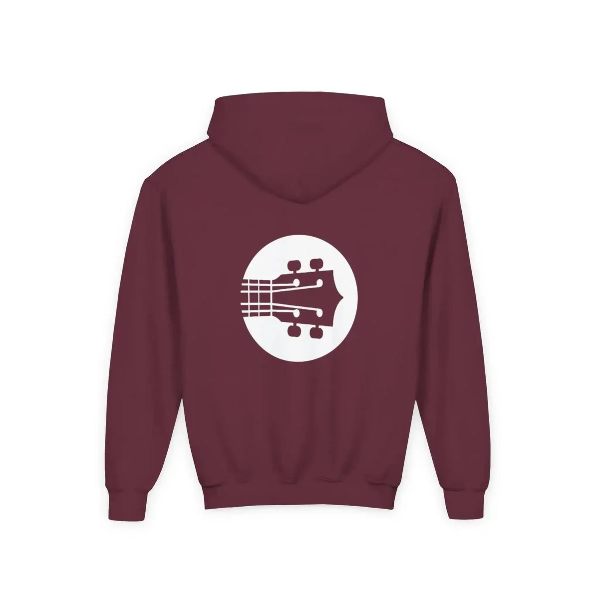 Uke Like The Pros Youth Hoodie - White Logo - Image 18
