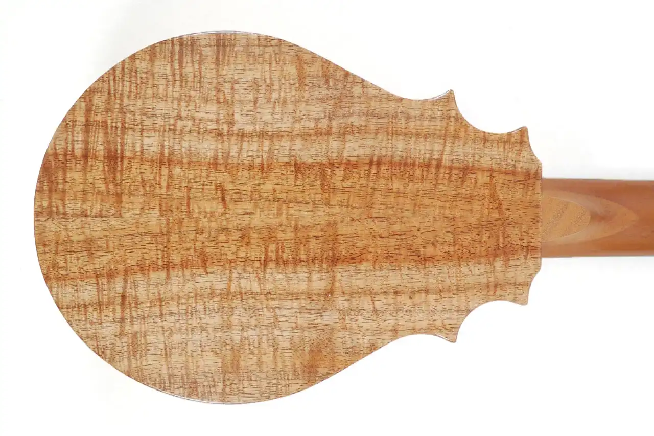 UKeSA 'One Of A Pine' Custom Orange Hibiscus Pineapple Sunday Tenor Ukulele - Pre-Owned - Image 2