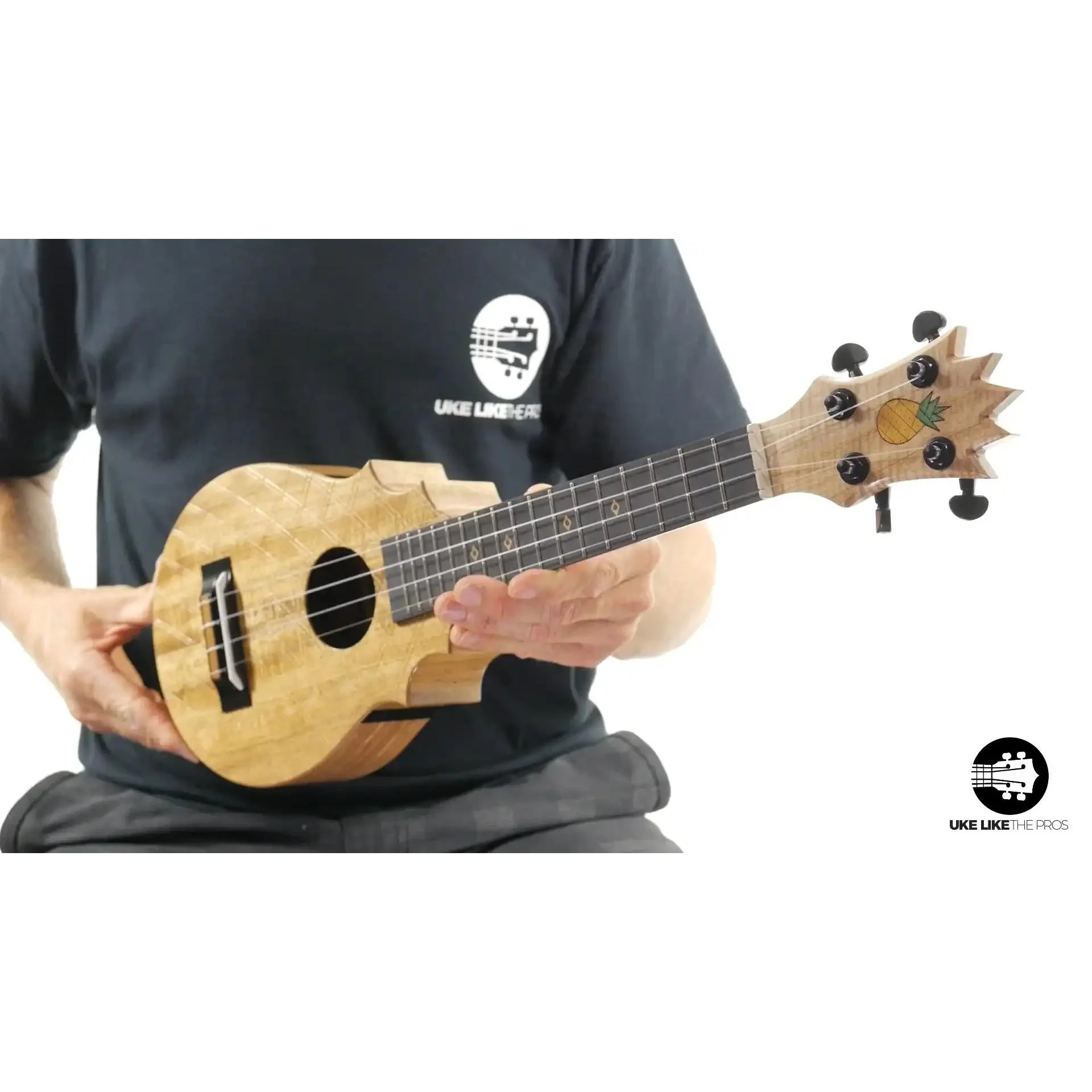 UkeSA Pineapple Sunday Opio Concert Ukulele Acacia "Scientist" - Image 7