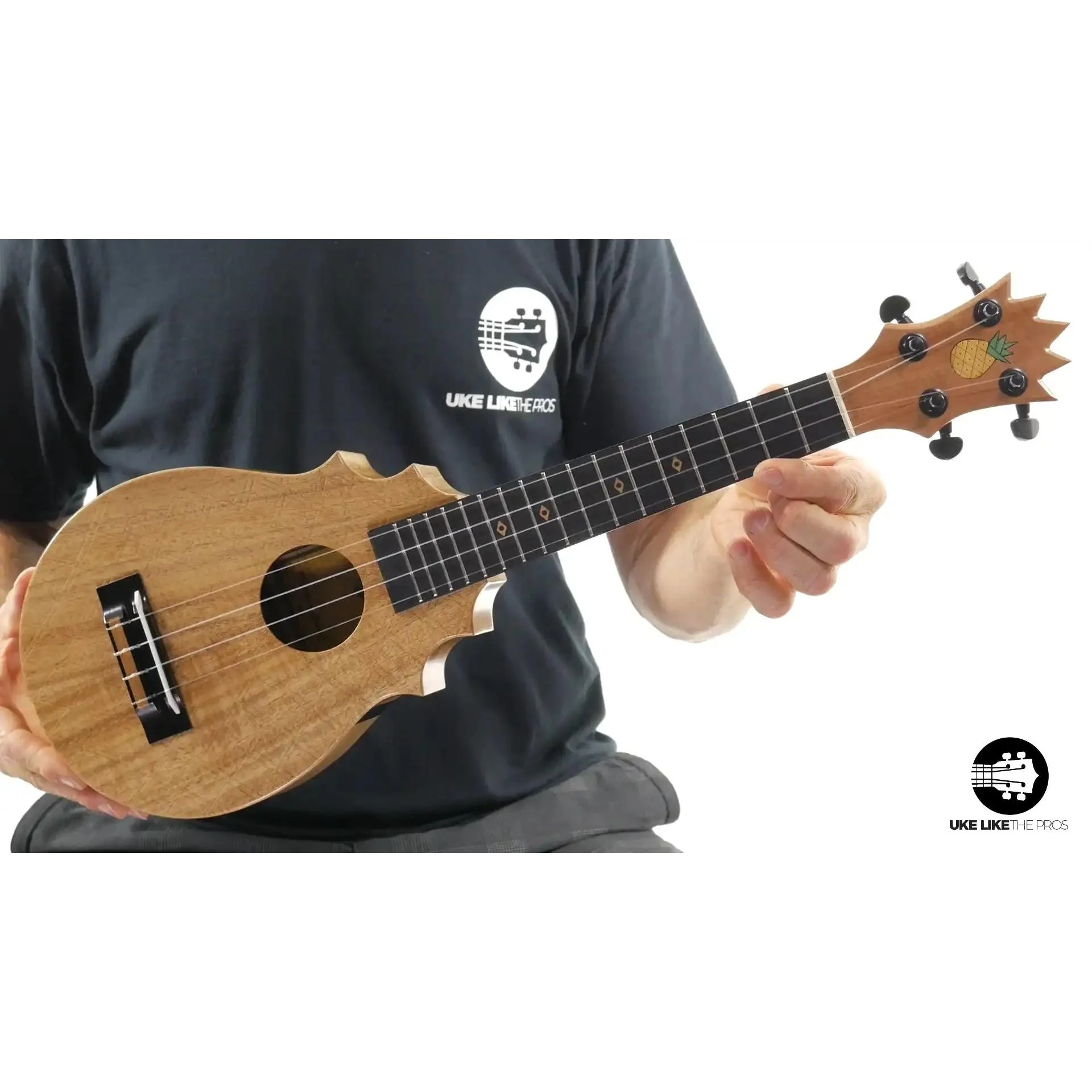 UkeSA Pineapple Sunday Opio Concert Ukulele Acacia "Surprise" - Image 10