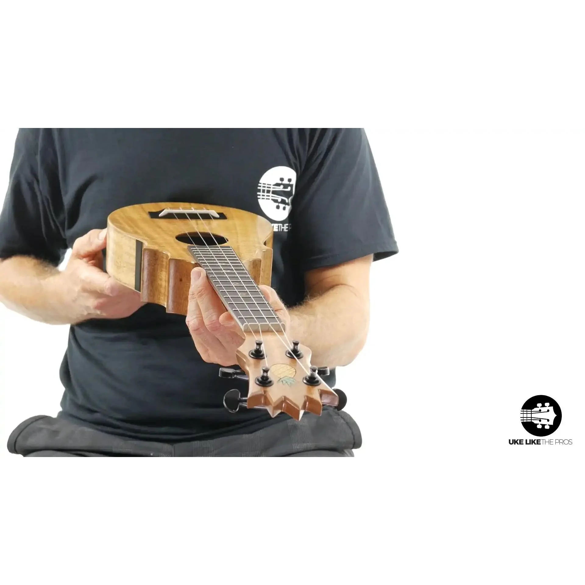 UkeSA Pineapple Sunday Opio Concert Ukulele Acacia "Surprise" - Image 11