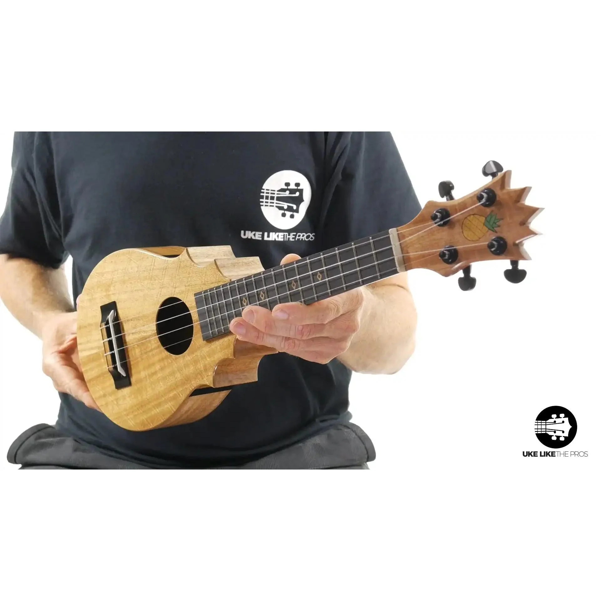 UkeSA Pineapple Sunday Opio Concert Ukulele Acacia "Surprise" - Image 5
