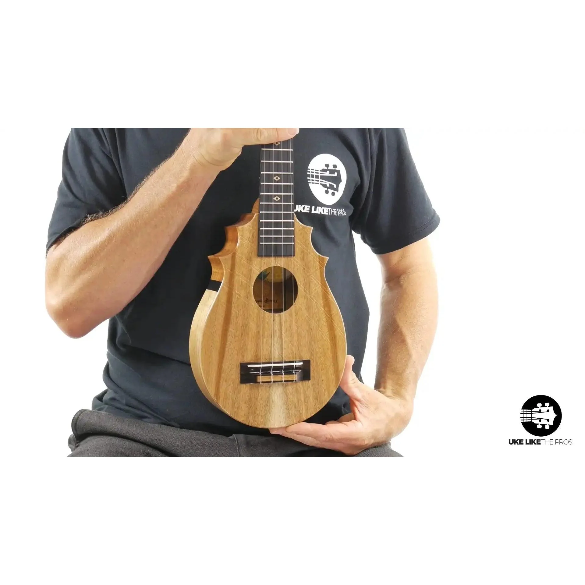 UkeSA Pineapple Sunday Opio Concert Ukulele Acacia "White Ember" 20% OFF - Image 7