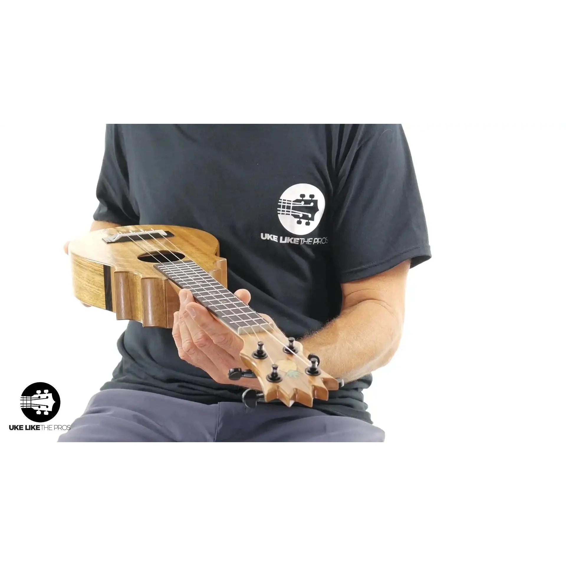 UkeSA Pineapple Sunday Opio Concert Ukulele Acacia "White Fang" - Image 5